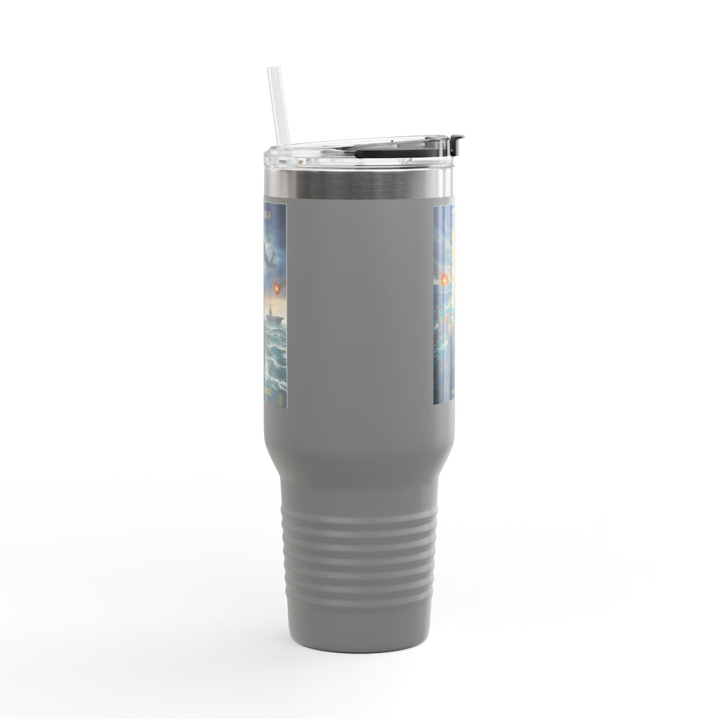 40oz Insulated Travel Mug — Ocean Storm Fantasy Art