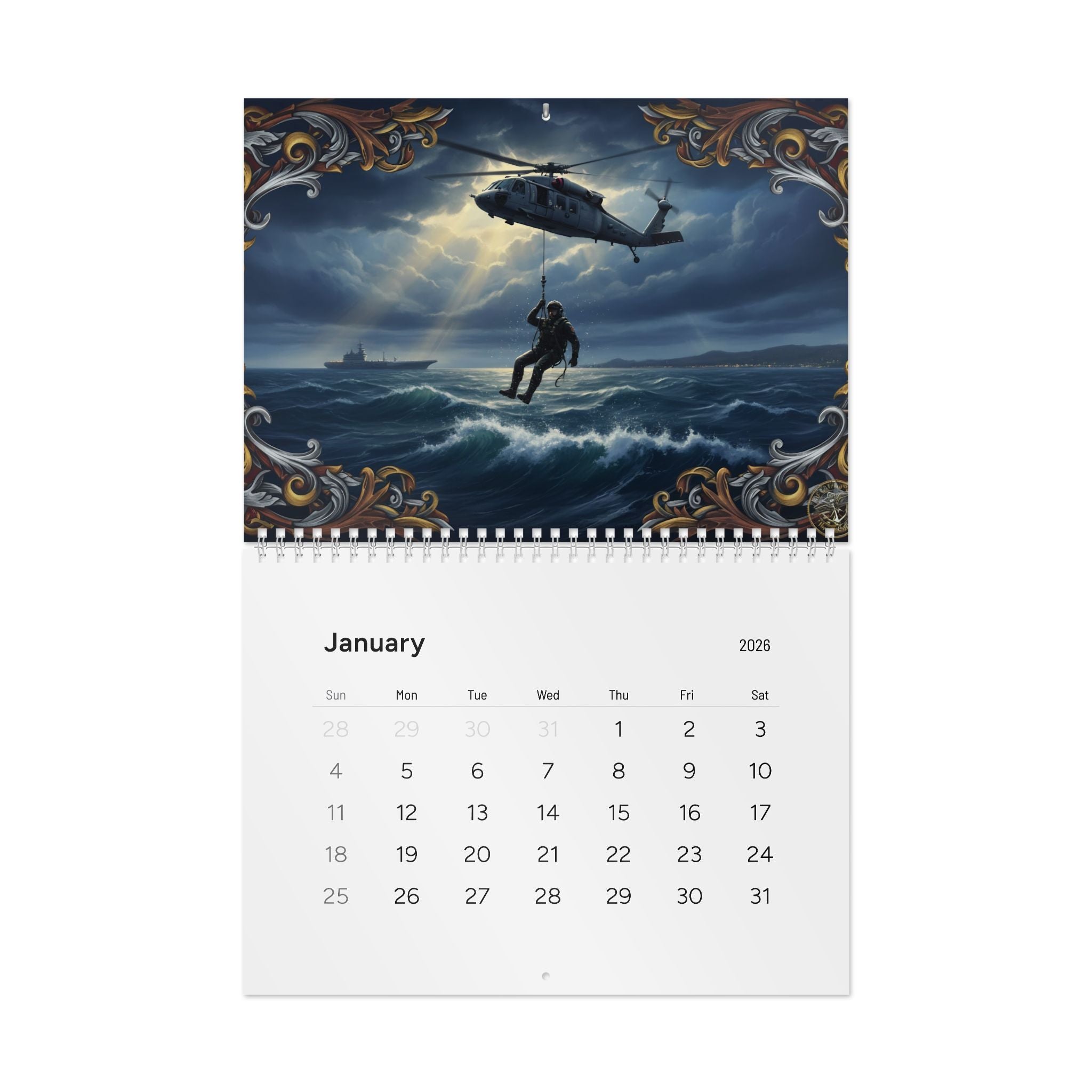 Rescue Heroes 2026 Wall Calendar