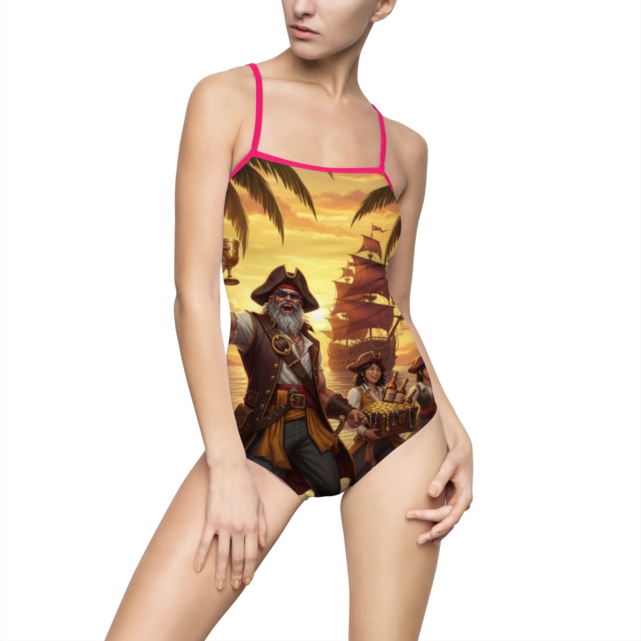 Pirate Crew Sunset One-Piece Swimsuit
