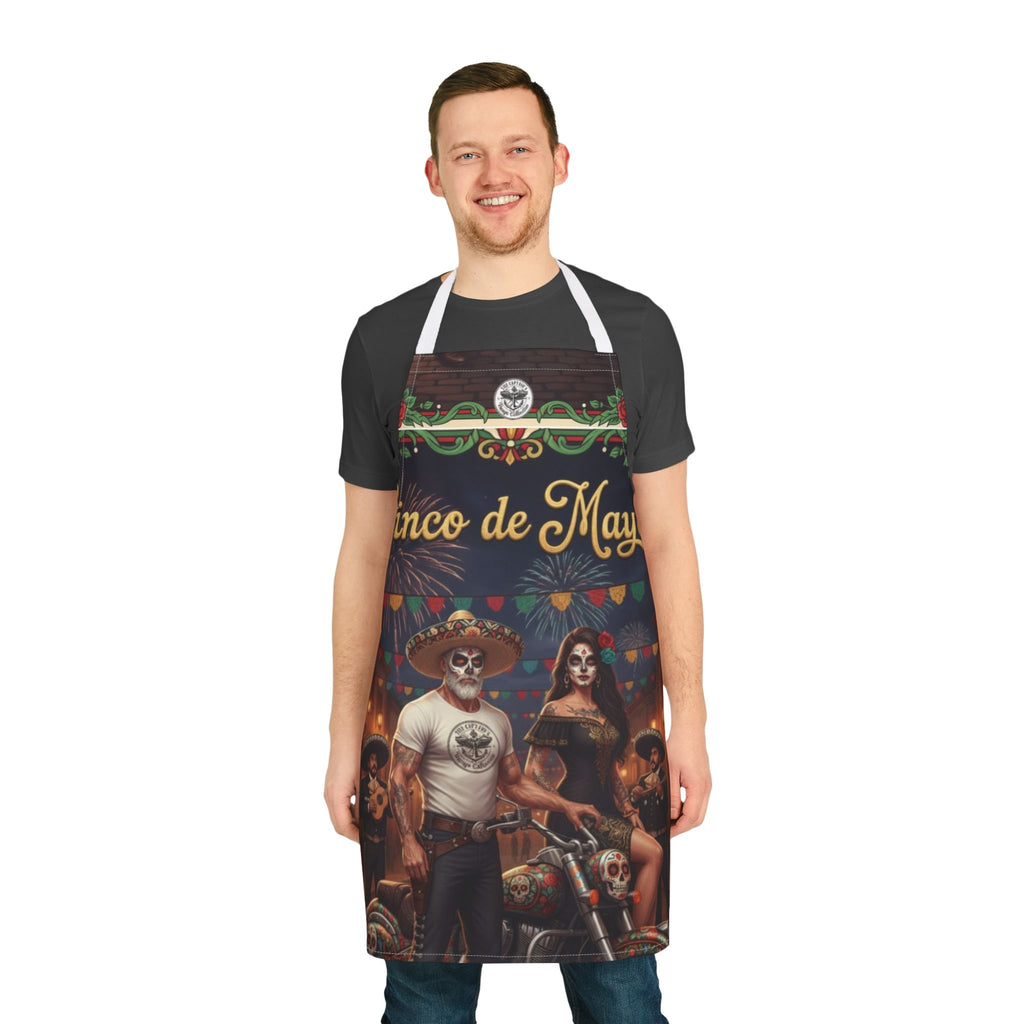 Cinco de Mayo Day of the Dead Motorcycle Apron