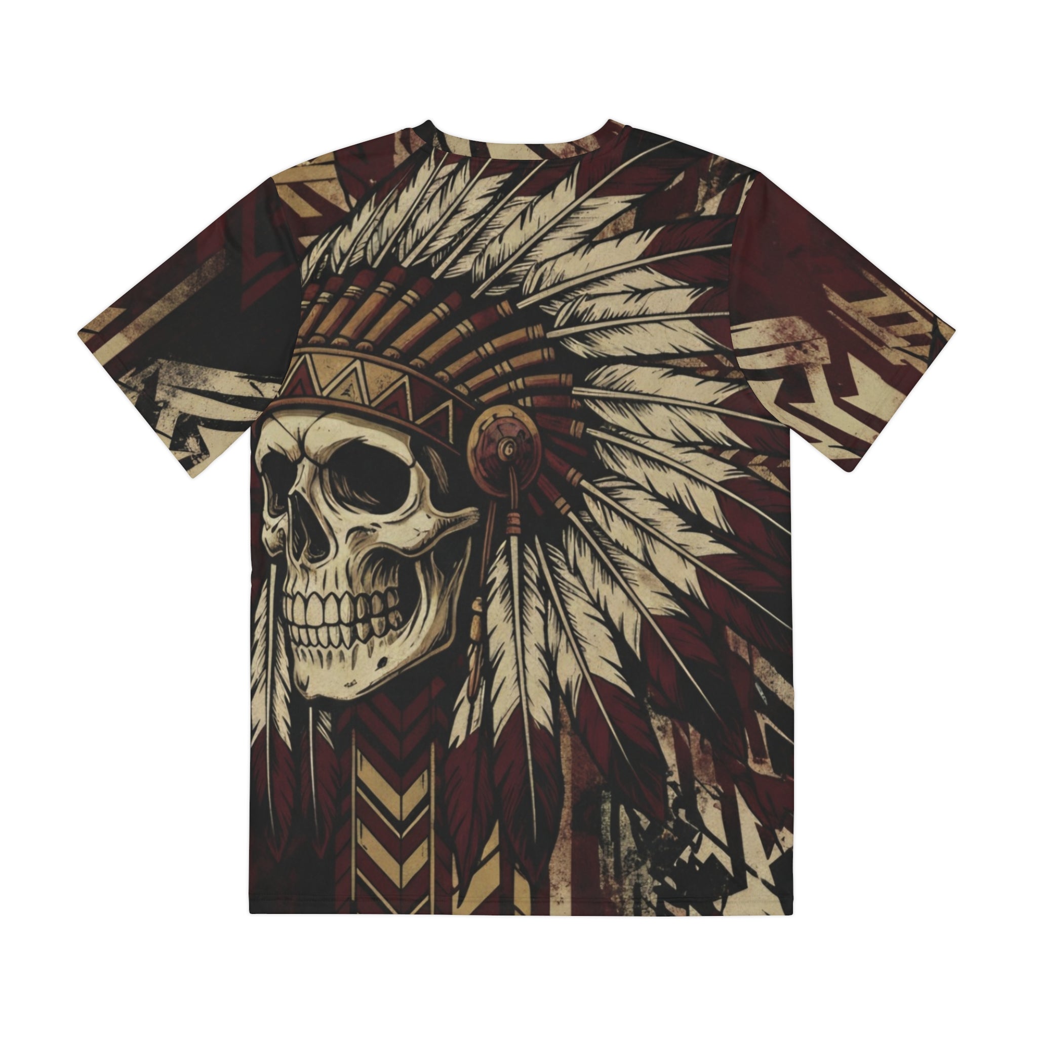 Indian Motorcycle Skull Tee — 'World's Fastest Motorcycle' All-Over Print T-Shirt