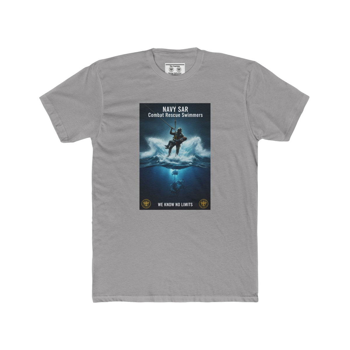 Navy SAR Combat Rescue Swimmers Graphic Tee — "We Know No Limits"
