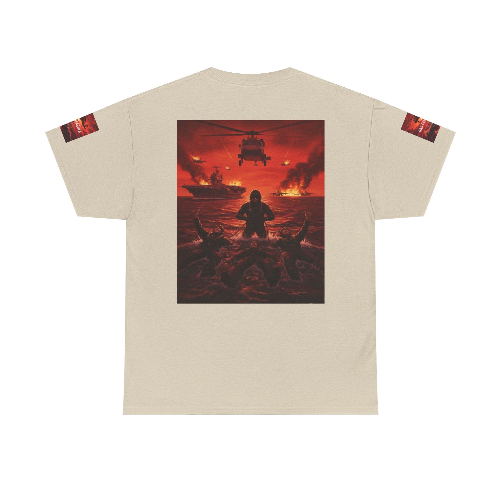 Rescue Swimmer Graphic Tee — NAS Pensacola Military Helicopter Design