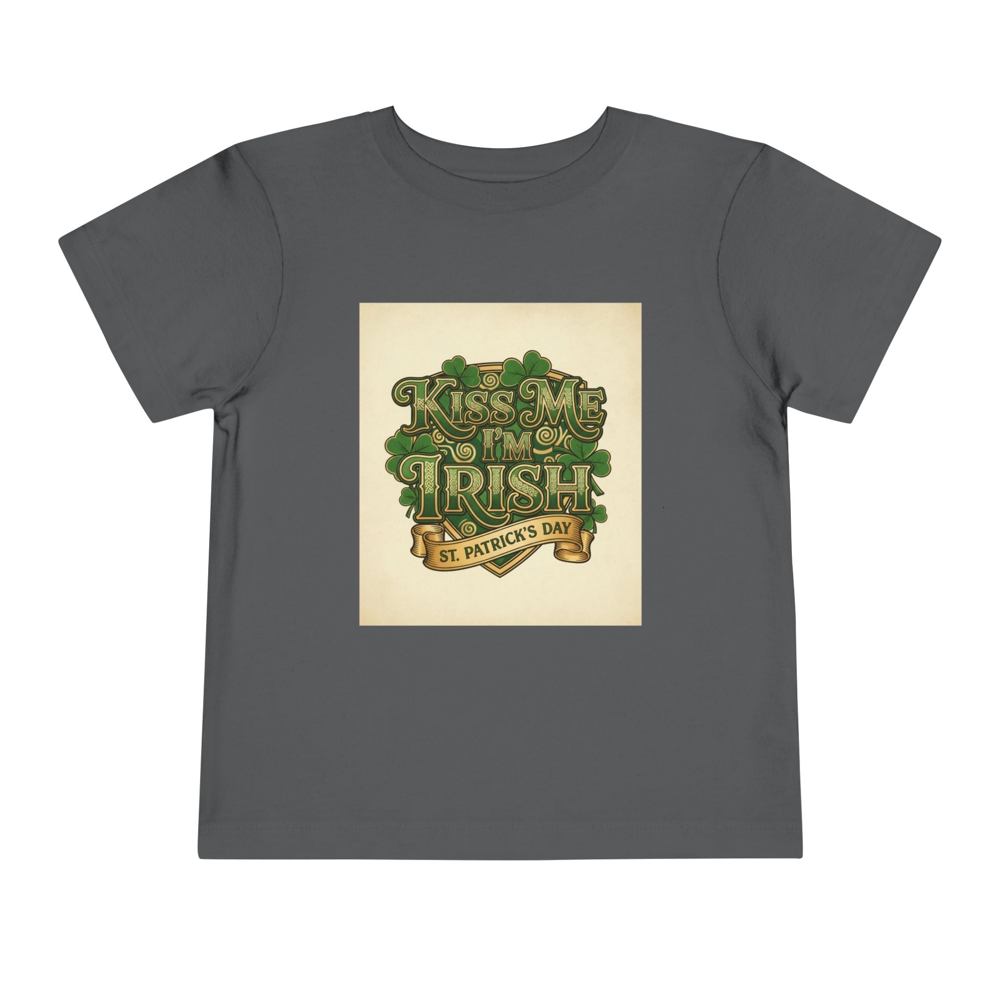 Toddler Tee — "Kiss Me I'm Irish" St. Patrick's Day Shirt