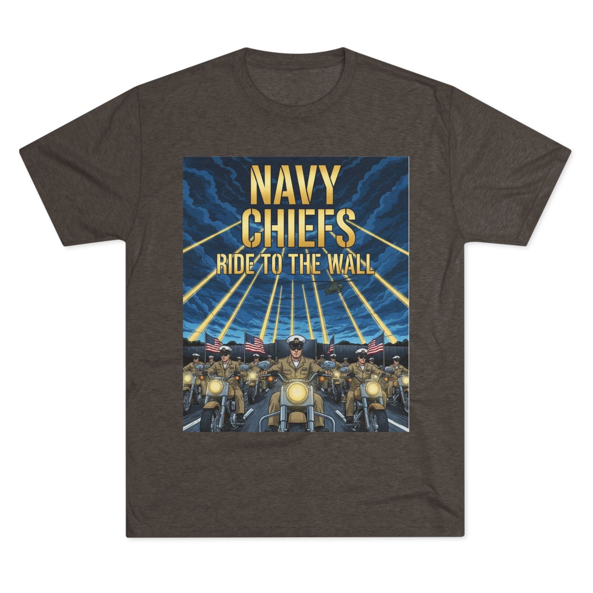 Navy Chiefs Ride to the Wall T-Shirt — "2nd Option... FAFO" Veteran Tribute Tee