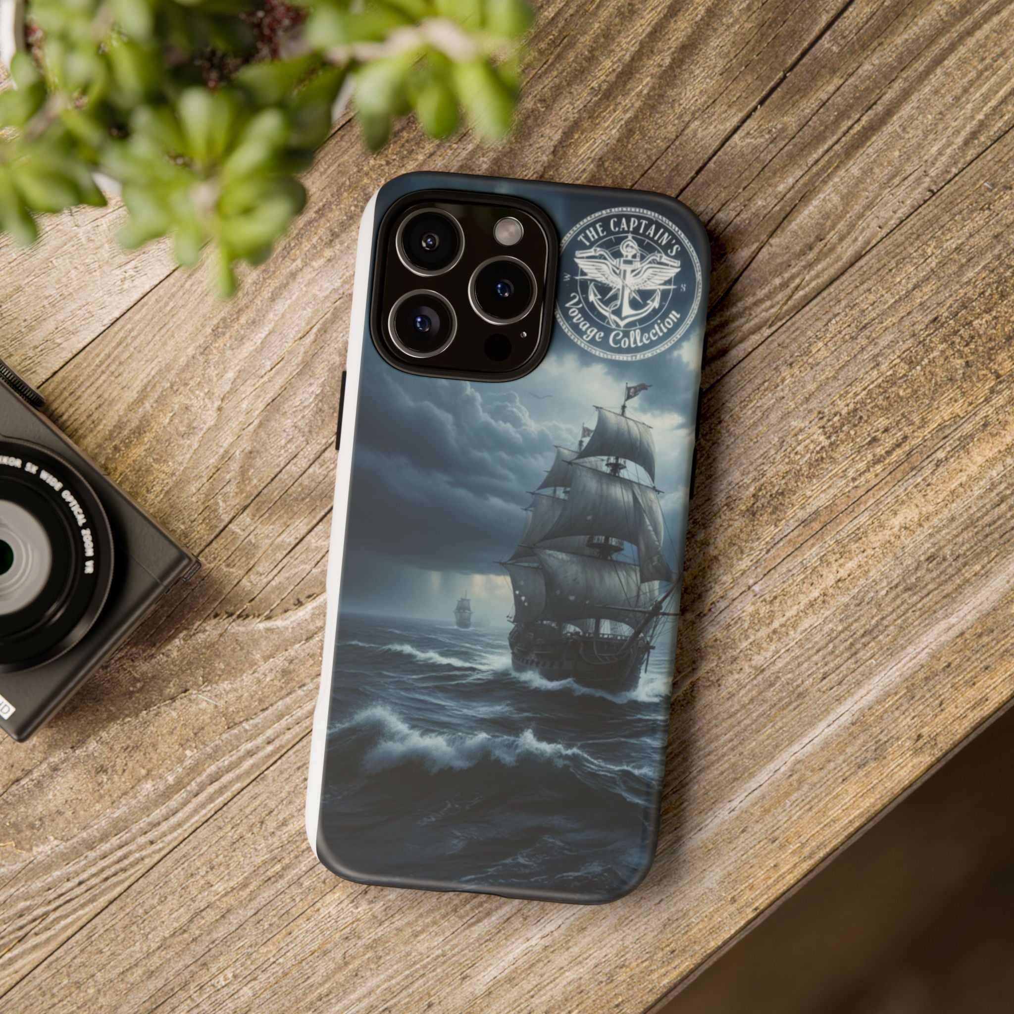 Stormy Seas Ship Phone Case – Nautical Pirate Sailing iPhone Cover