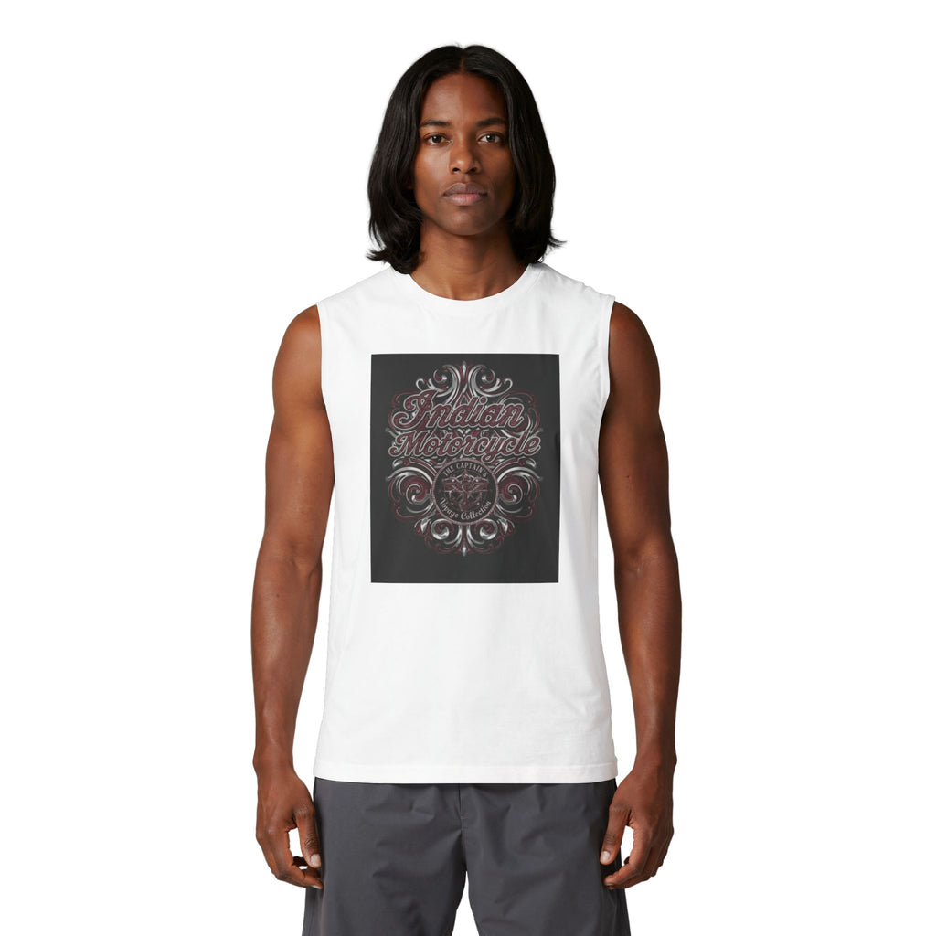 Indian Motorcycle Skull Muscle Tank — Vintage Biker Tank Top