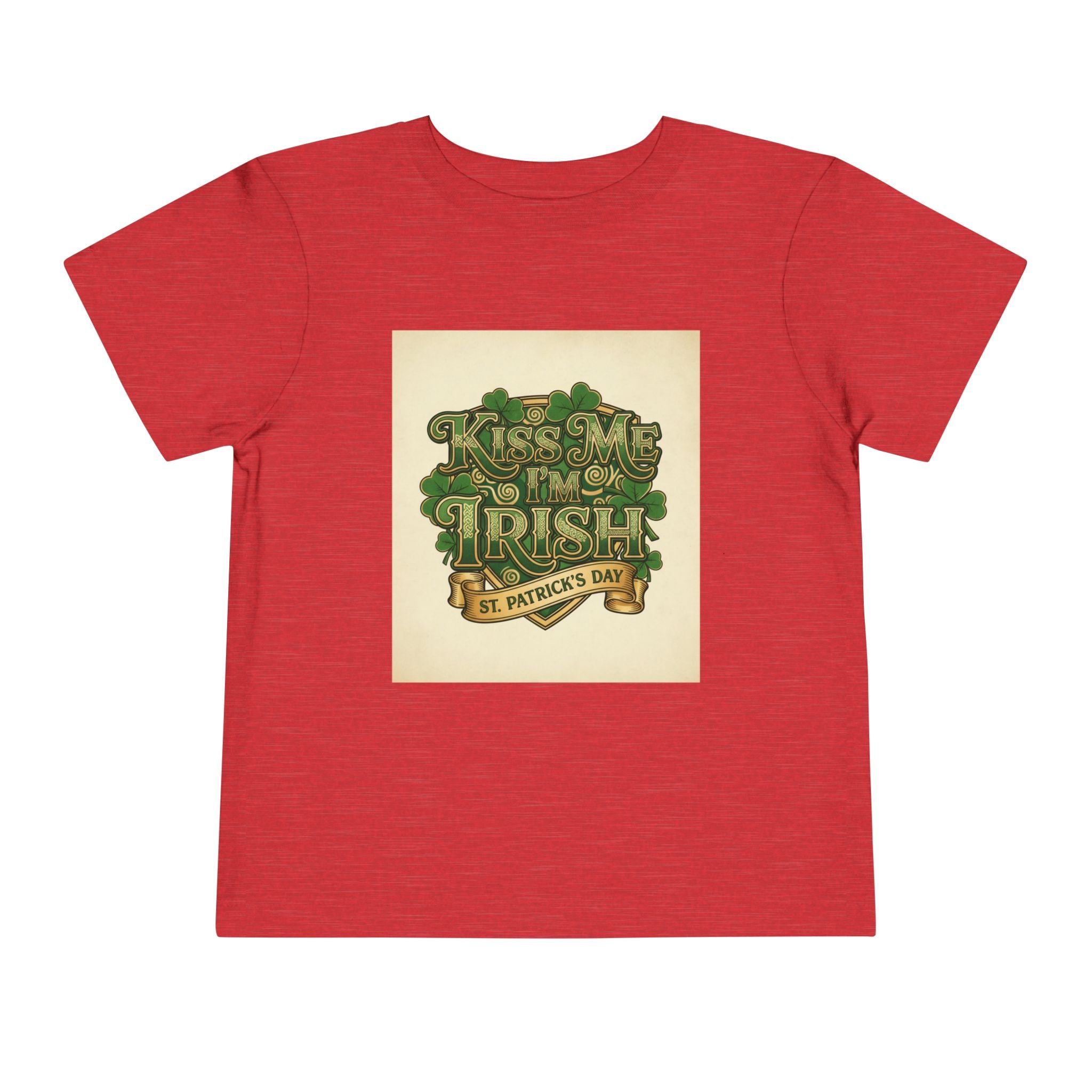Toddler Tee — "Kiss Me I'm Irish" St. Patrick's Day Shirt