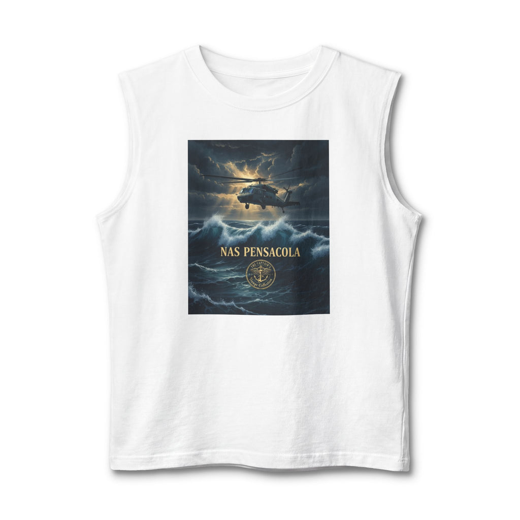 Military NAS Pensacola Tank Top — Navy Aviation Helicopter Design