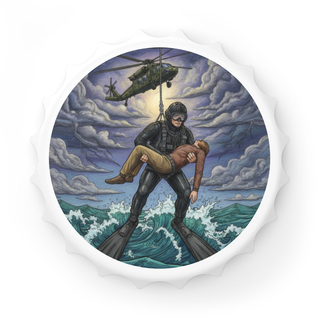 Rescue Diver Bottle Opener – Navy SEAL Tribute Beer Opener