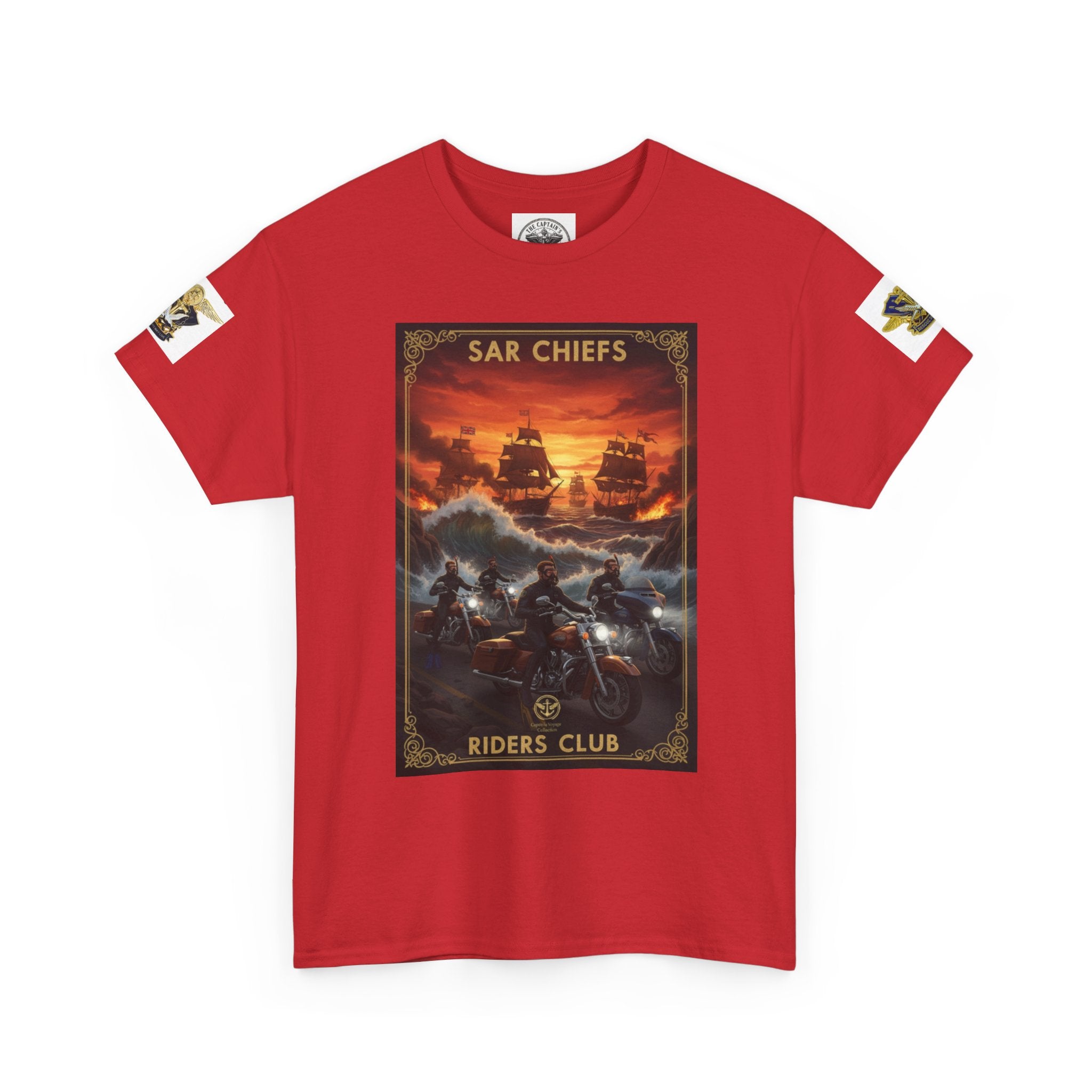 Military Rescue Riders Club T‑Shirt — SAR Chiefs Helicopter Tee