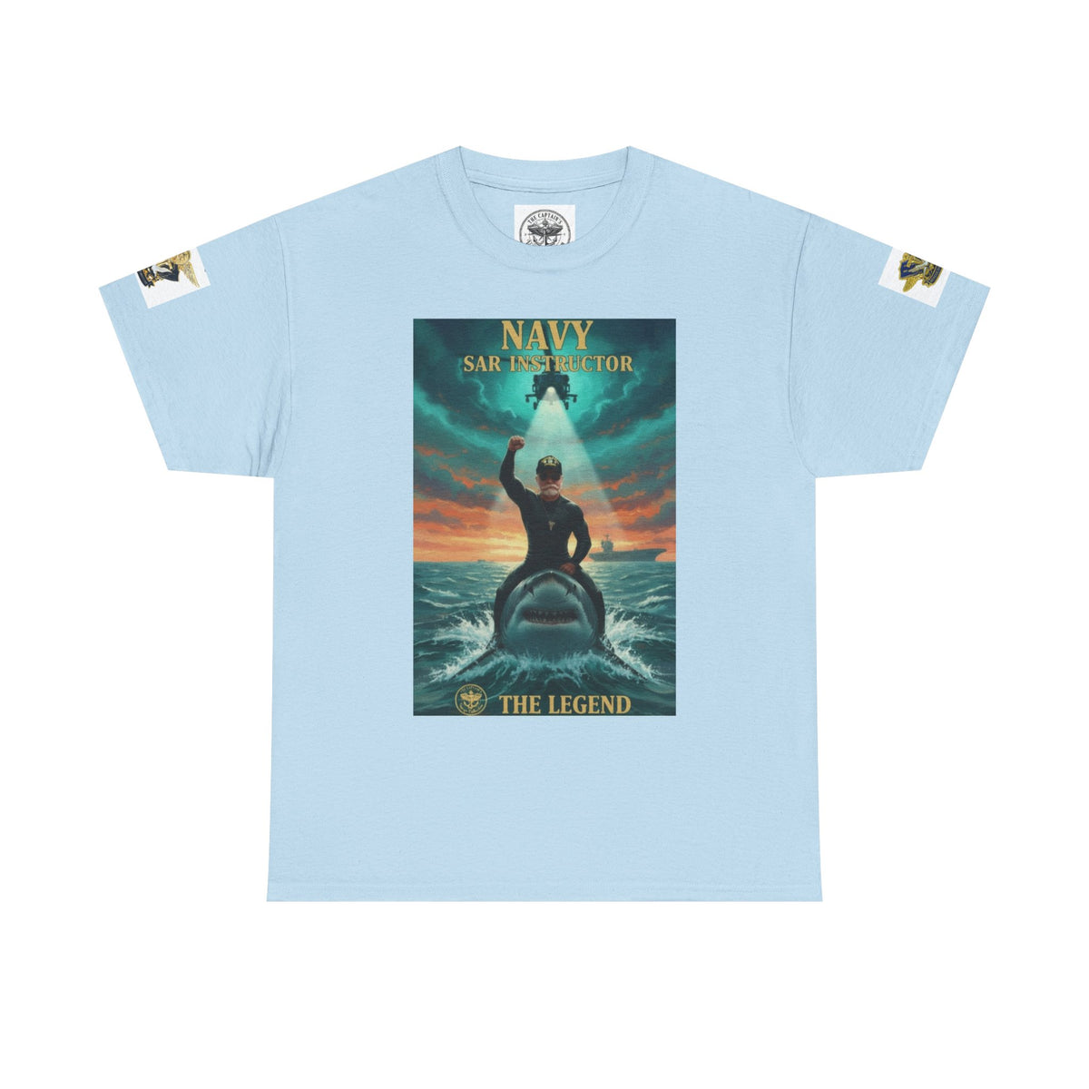 Navy SAR Helicopter Rescue Tee — "The Legend" Search & Rescue Tribute