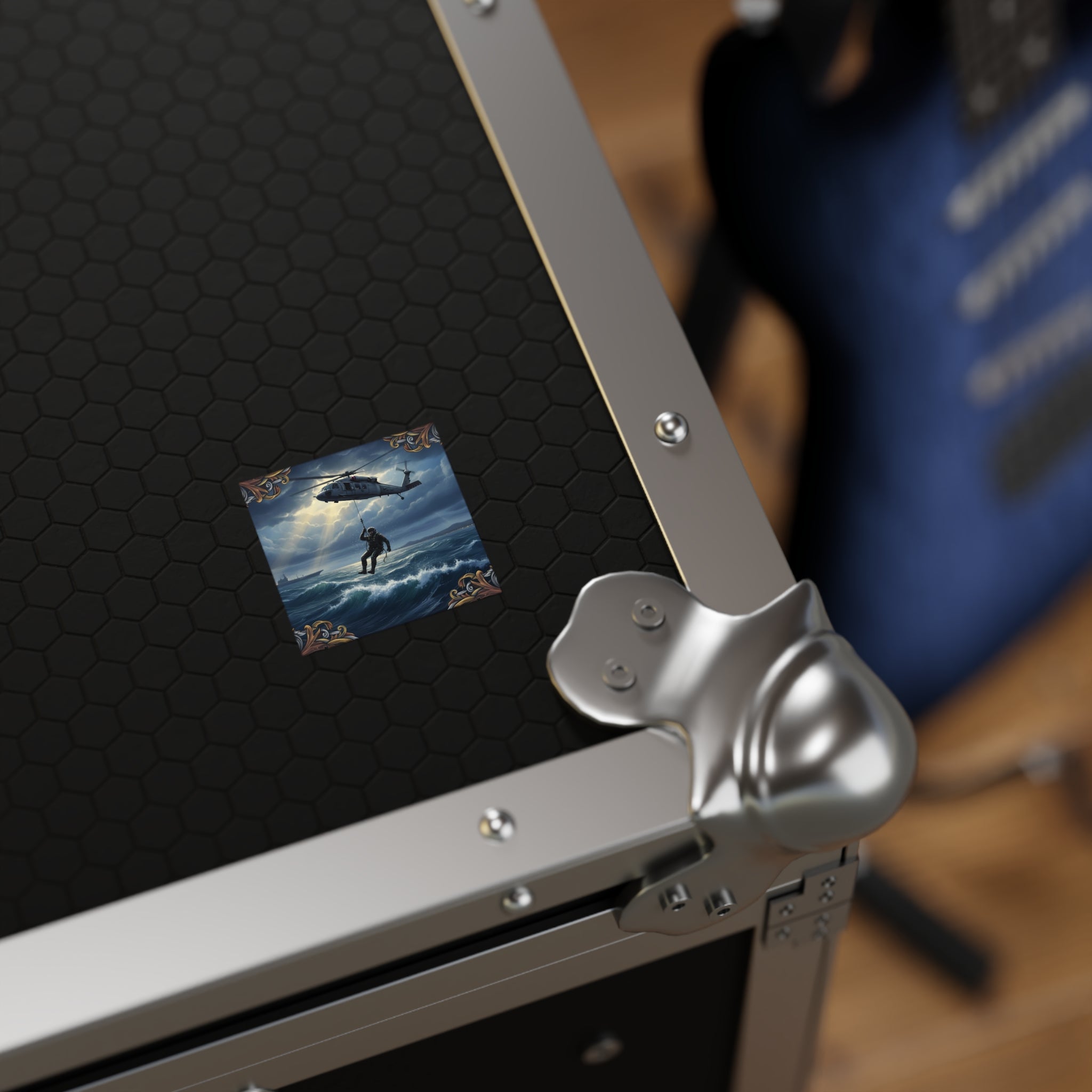 Rescue Helicopter Sea Rescue Square Sticker