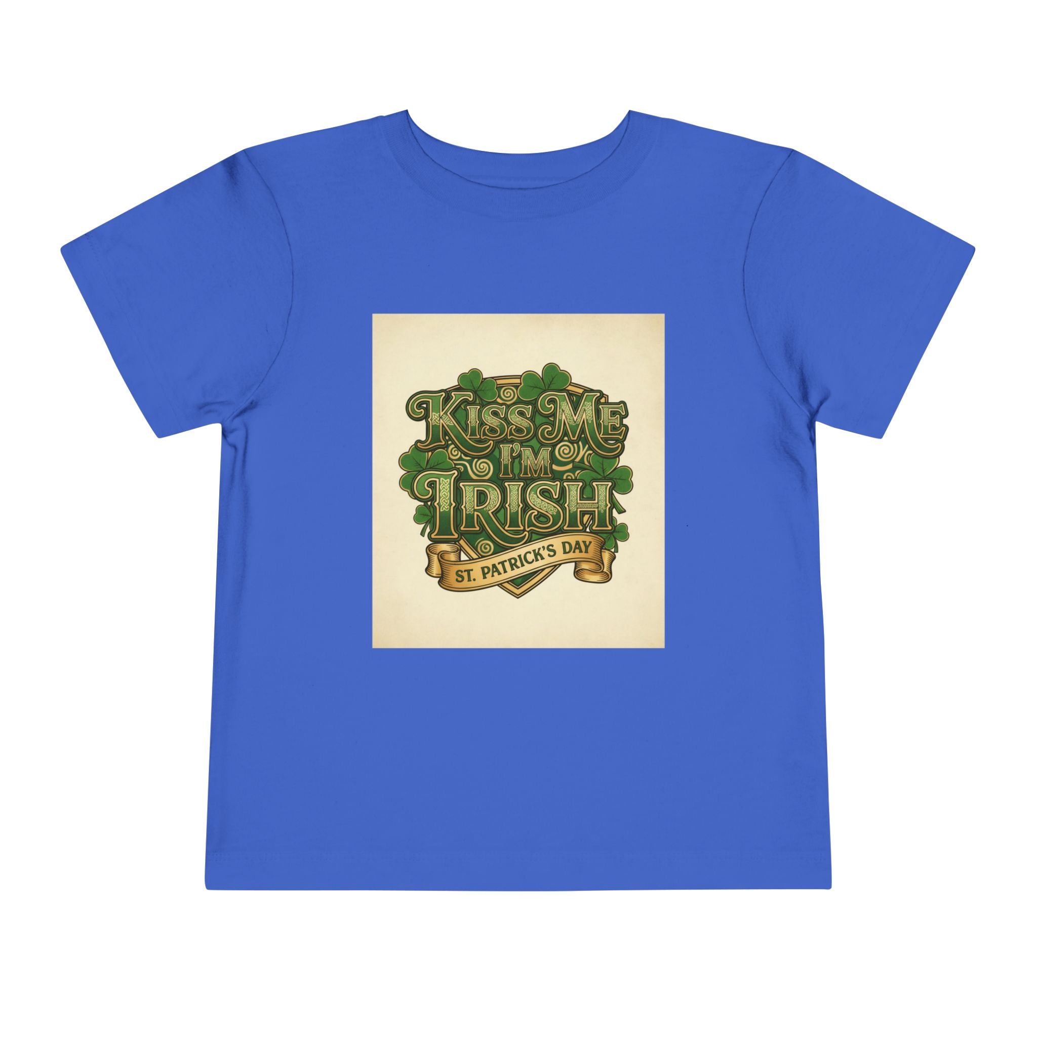 Toddler Tee — "Kiss Me I'm Irish" St. Patrick's Day Shirt