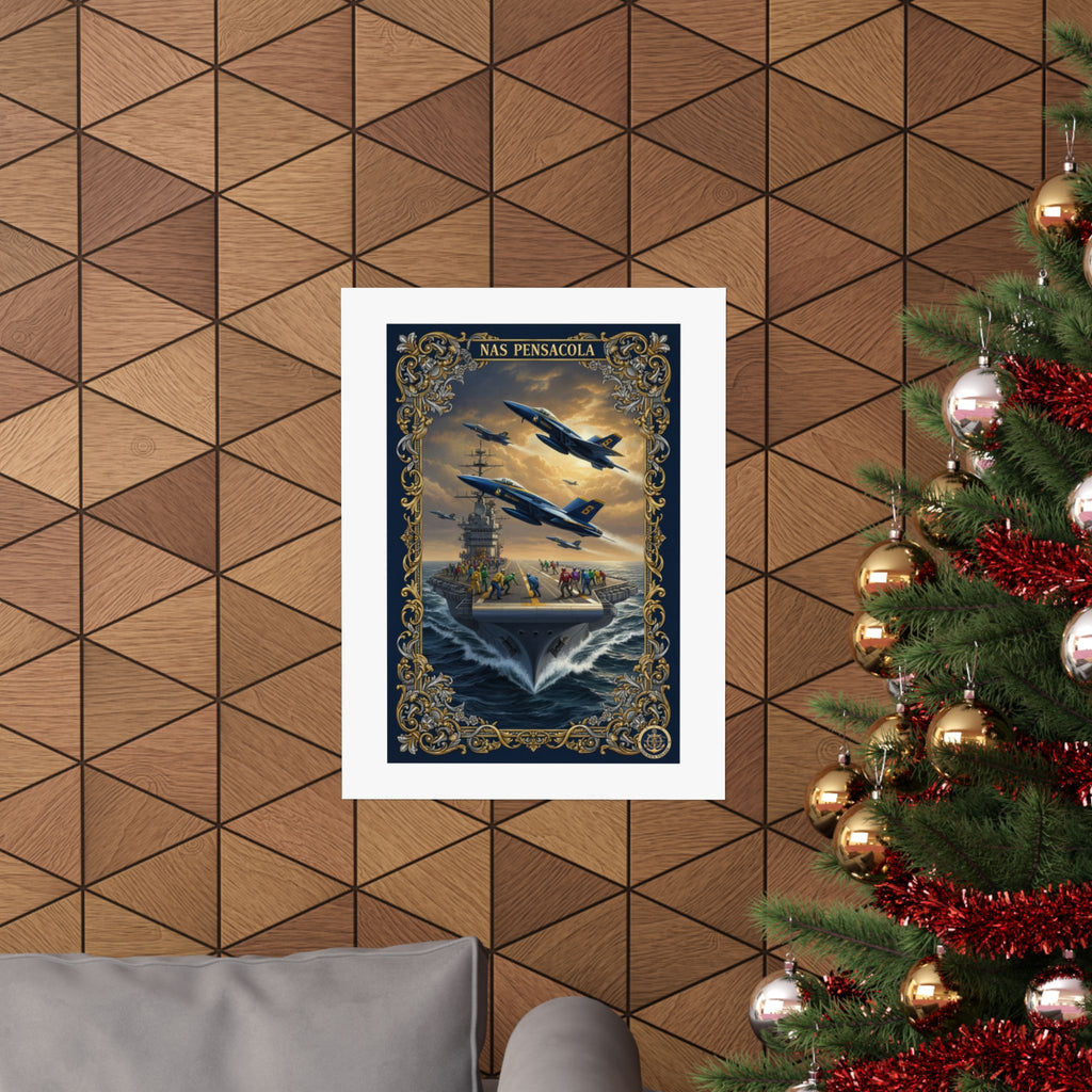 Matte Poster — NAS Pensacola Blue Angels Aviation Art