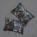 Viking & Pirate Scene Lumbar Pillow — Spun Polyester Decorative Pillow