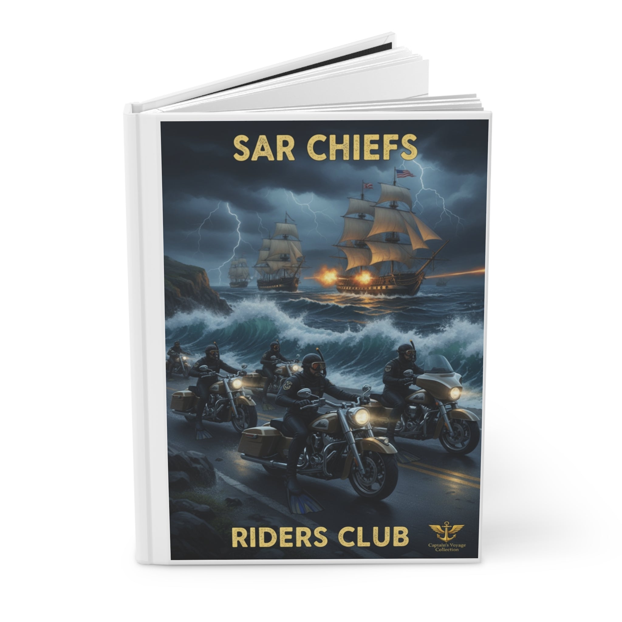 Rescue Swimmer & Riders Club Hardcover Journal — Military Sea Rescue Notebook
