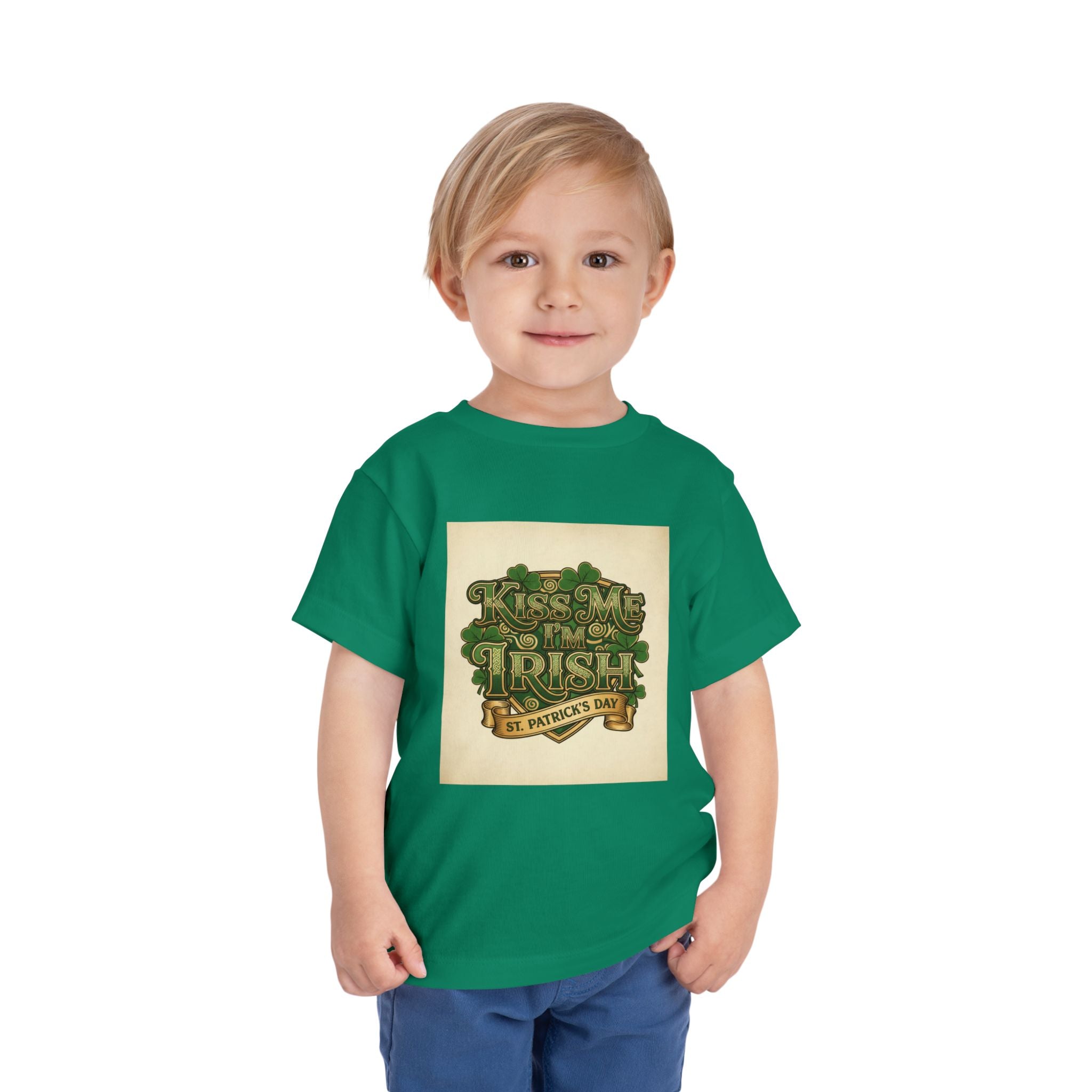 Toddler Tee — "Kiss Me I'm Irish" St. Patrick's Day Shirt