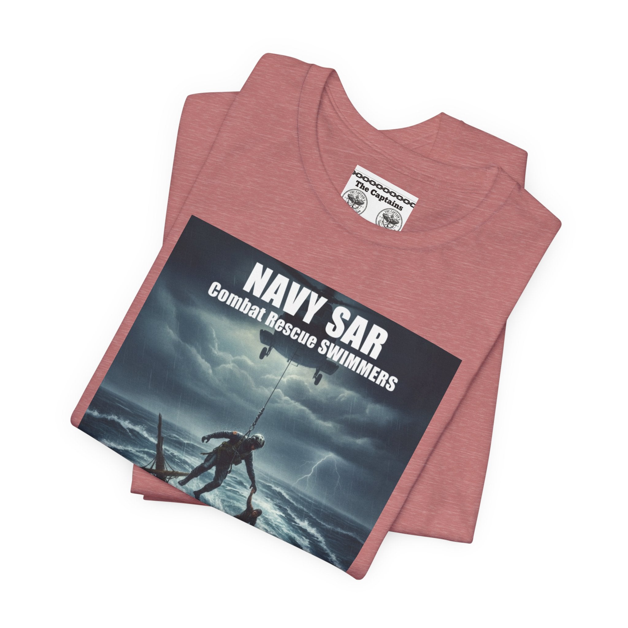 Navy SAR Combat Rescue Swimmers T-Shirt — "We Know No Limits"