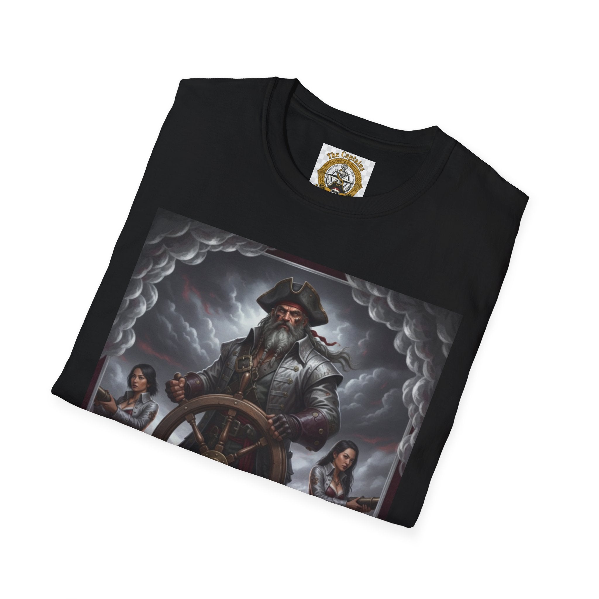 Pirate Captain T-Shirt — Vintage Nautical Adventure Graphic Tee