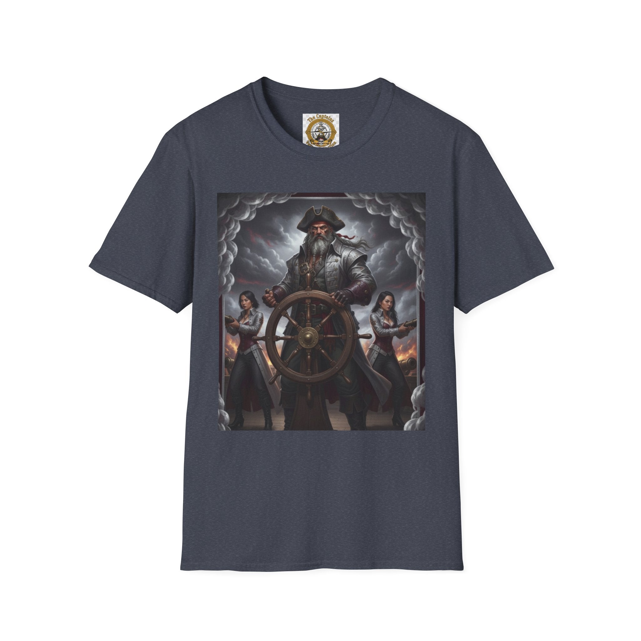 Pirate Captain T-Shirt — Vintage Nautical Adventure Graphic Tee