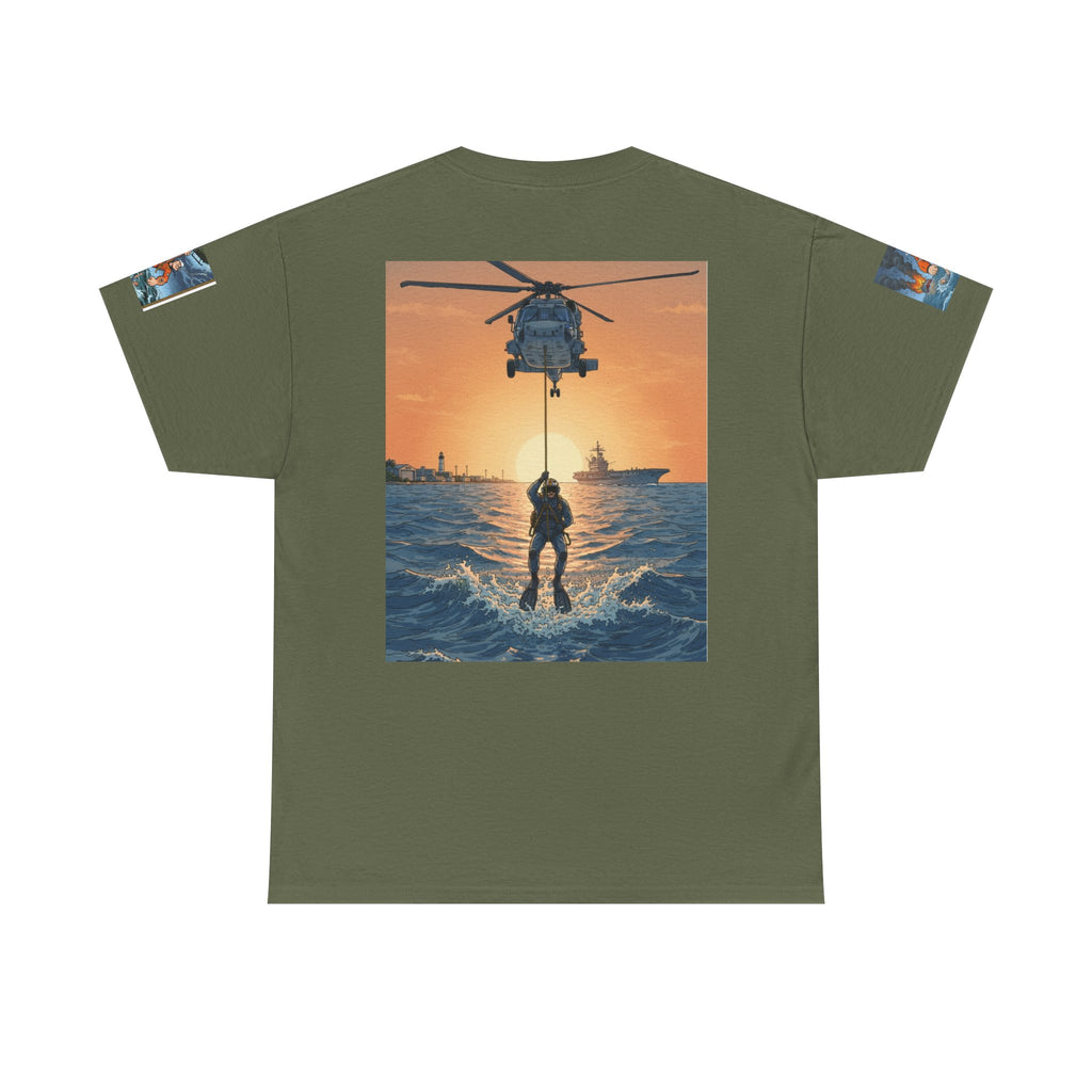 Rescue Swimmer Tee — NAS Pensacola Search & Rescue Helmet Tag T-Shirt