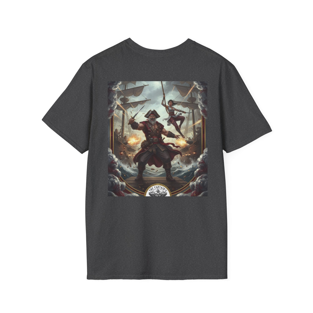 Pirate Captain T-Shirt — Vintage Nautical Adventure Graphic Tee