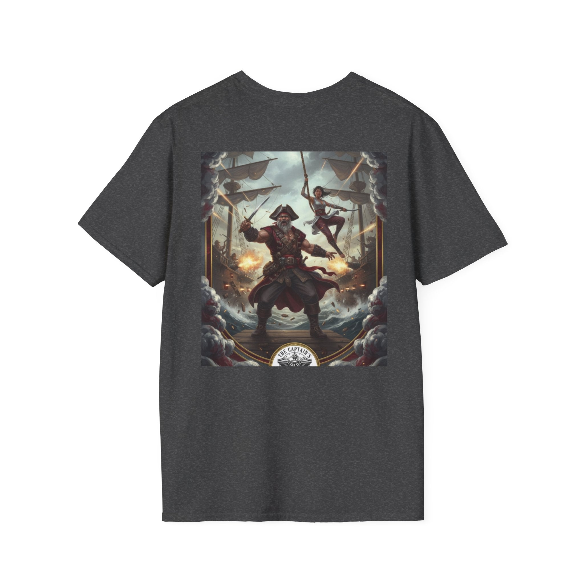 Pirate Captain T-Shirt — Vintage Nautical Adventure Graphic Tee