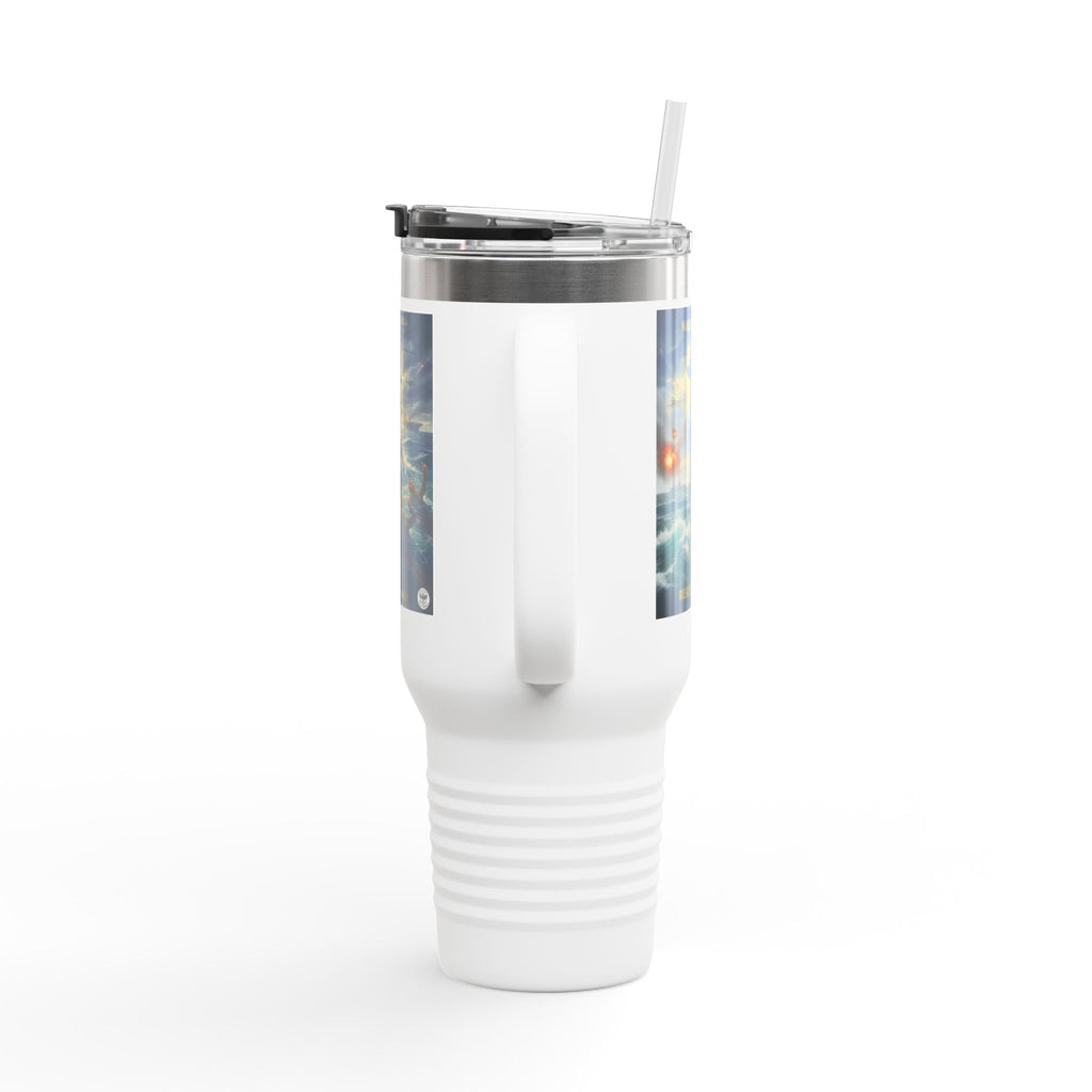 40oz Insulated Travel Mug — Ocean Storm Fantasy Art