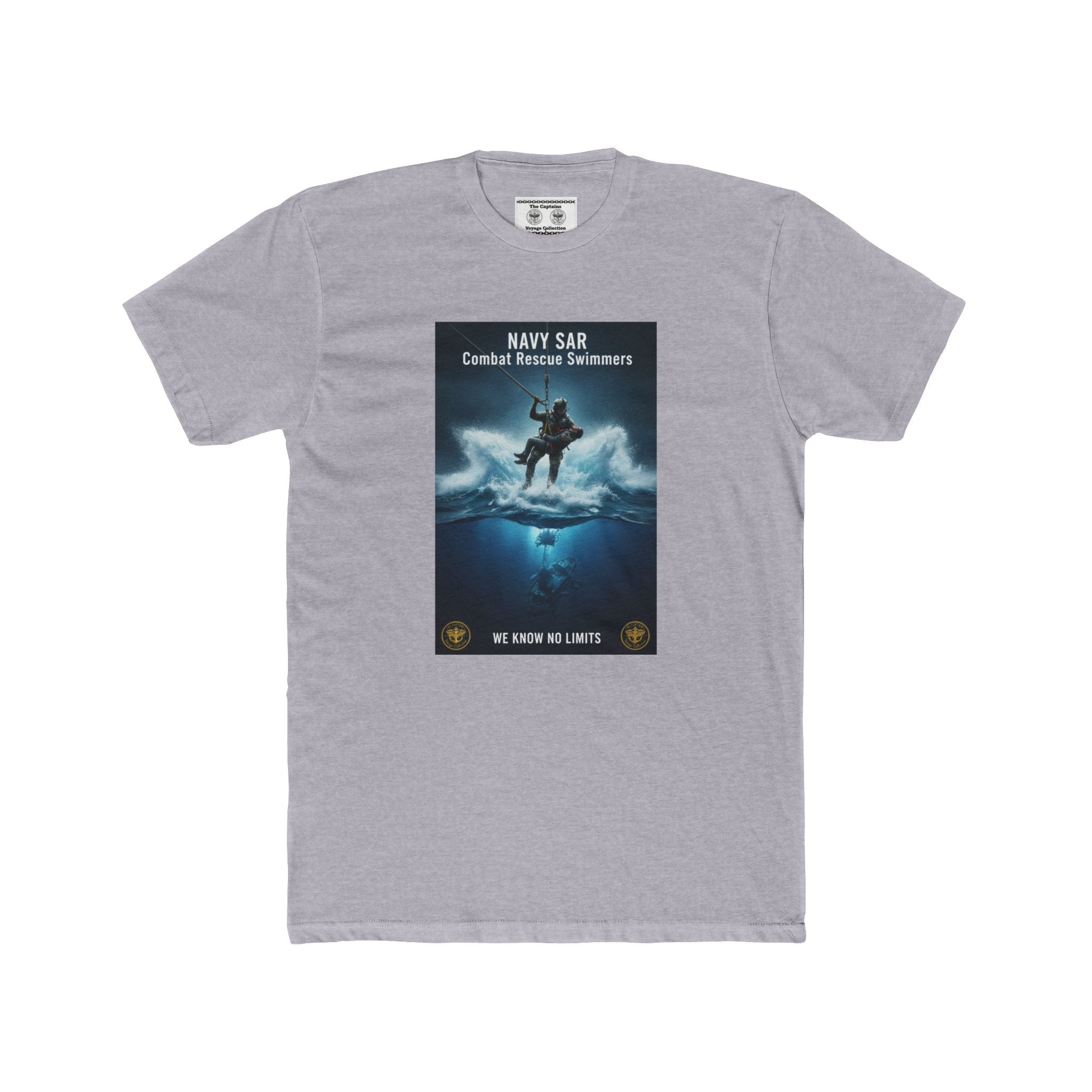 Navy SAR Combat Rescue Swimmers Graphic Tee — "We Know No Limits"