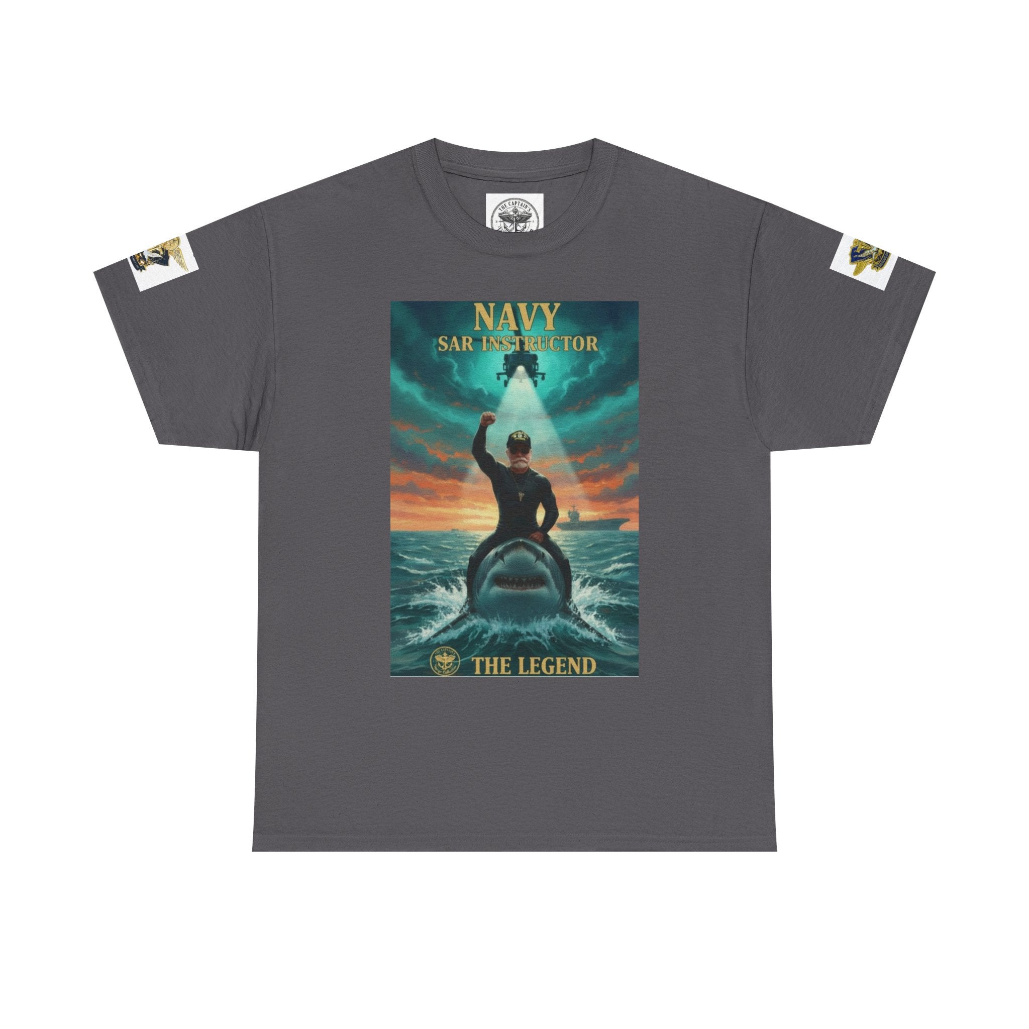 Navy SAR Helicopter Rescue Tee — "The Legend" Search & Rescue Tribute