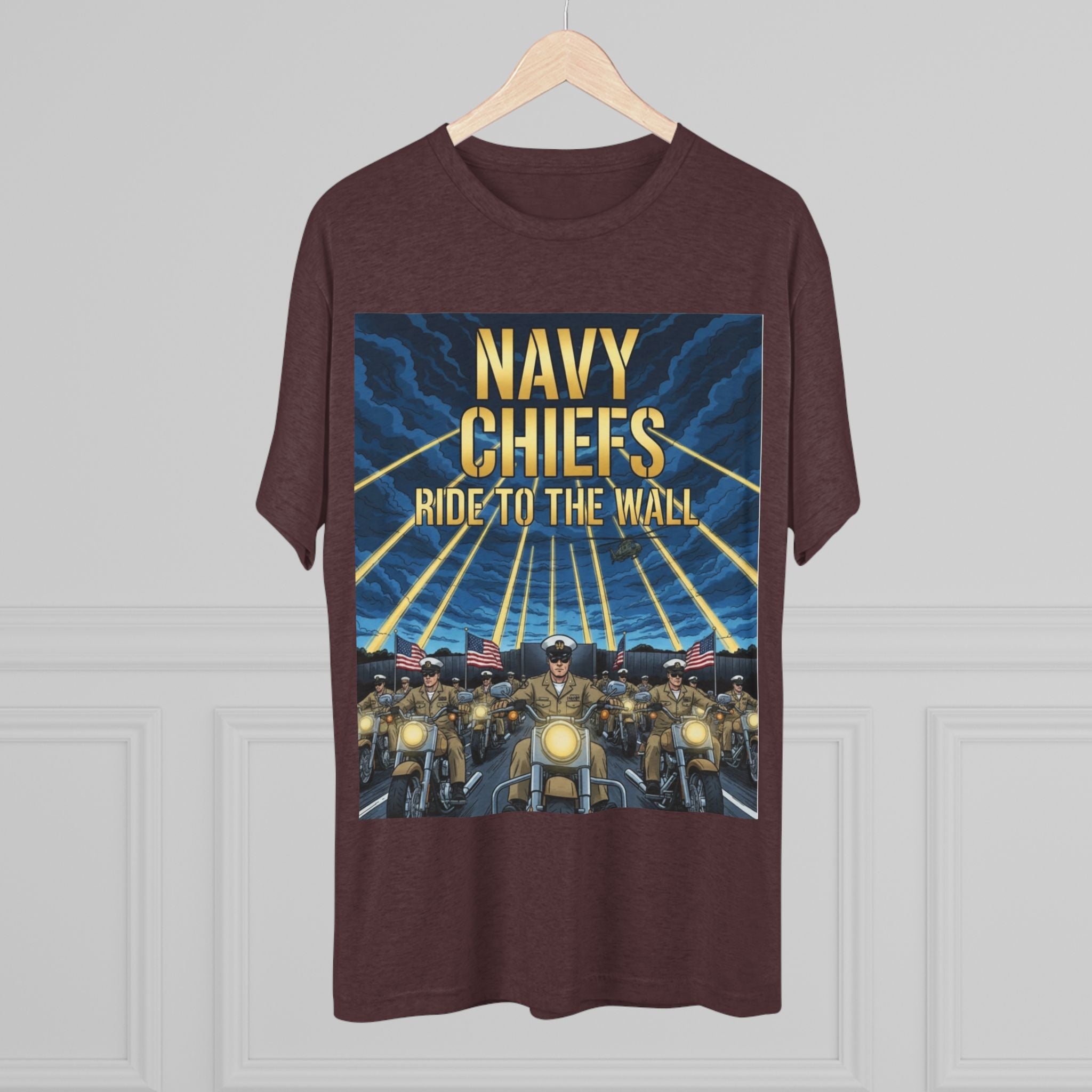 Navy Chiefs Ride to the Wall T-Shirt — "2nd Option... FAFO" Veteran Tribute Tee