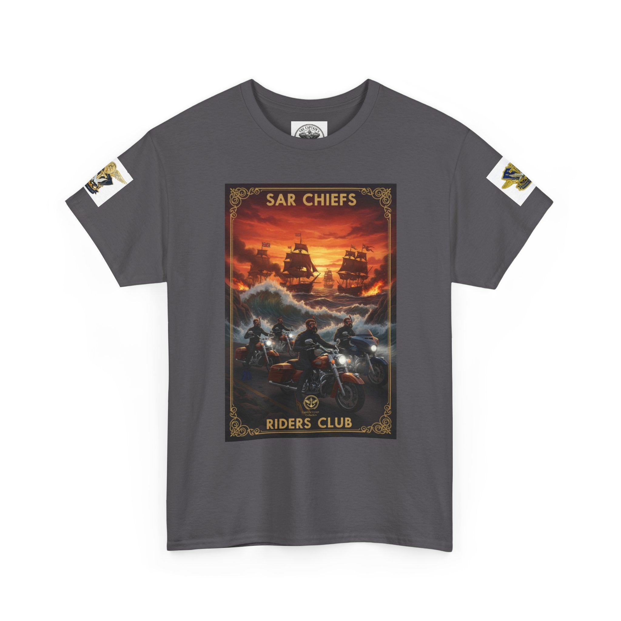 Military Rescue Riders Club T‑Shirt — SAR Chiefs Helicopter Tee