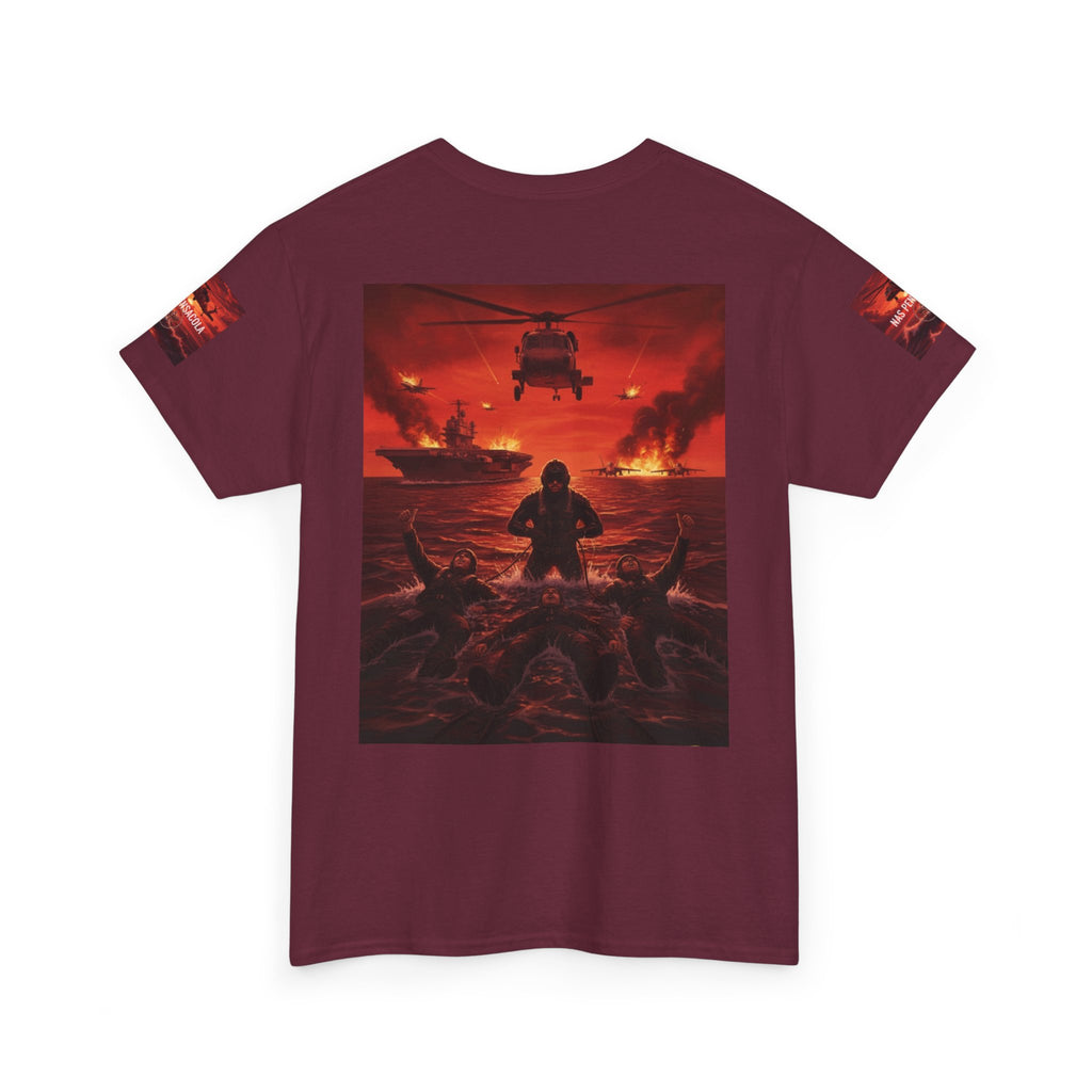 Rescue Swimmer Graphic Tee — NAS Pensacola Military Helicopter Design
