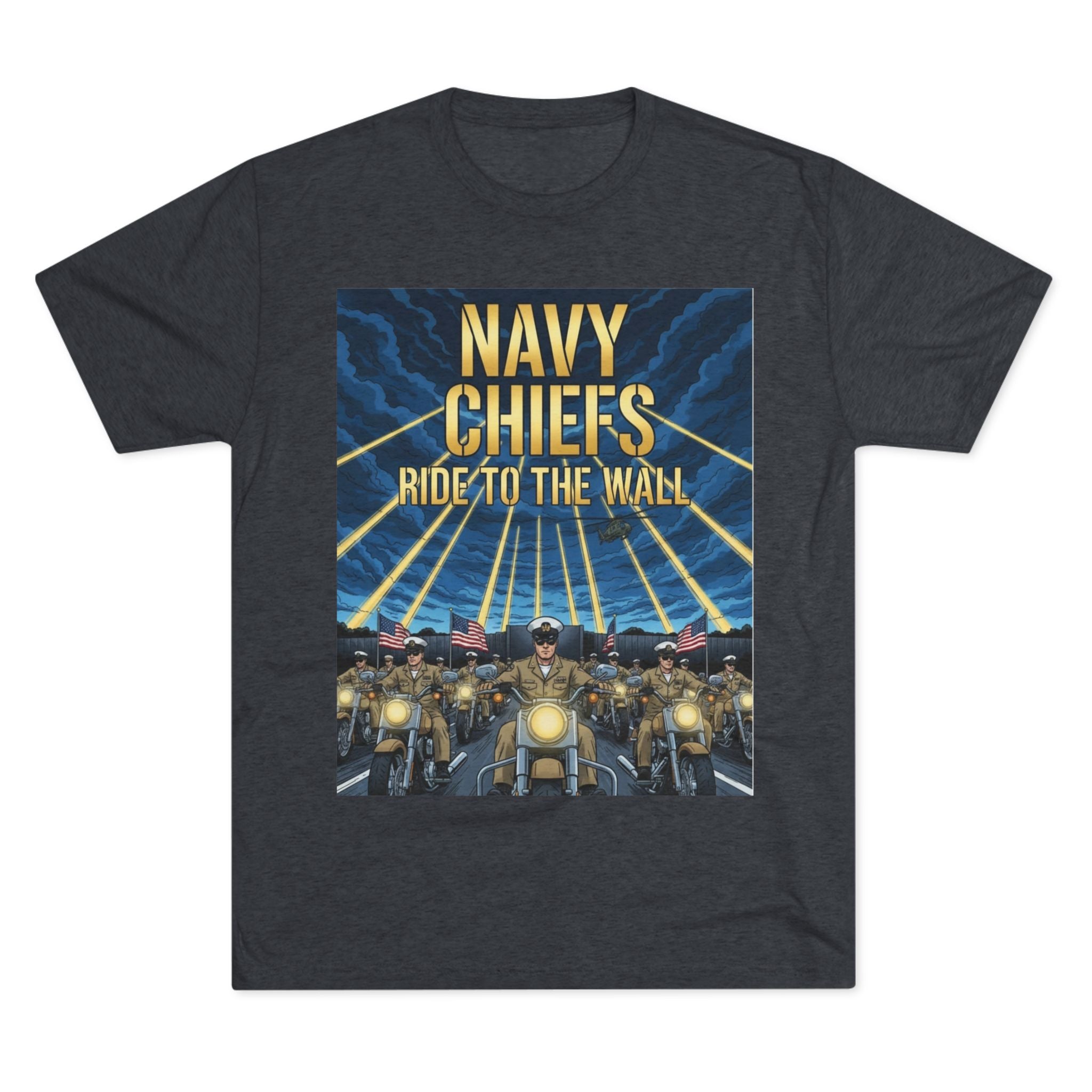 Navy Chiefs Ride to the Wall T-Shirt — "2nd Option... FAFO" Veteran Tribute Tee