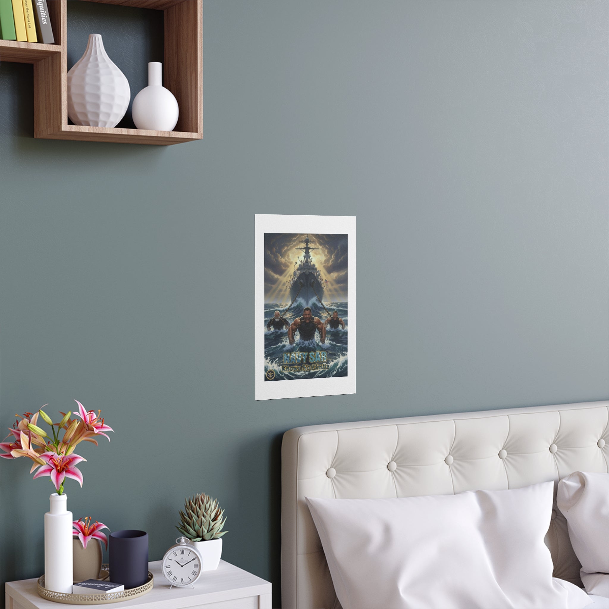 Navy SEALs Silk Poster — 'Nothing Is Impossible' Military Wall Art (Indoor/Outdoor)