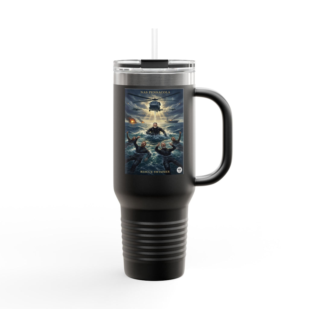 40oz Insulated Travel Mug — Ocean Storm Fantasy Art