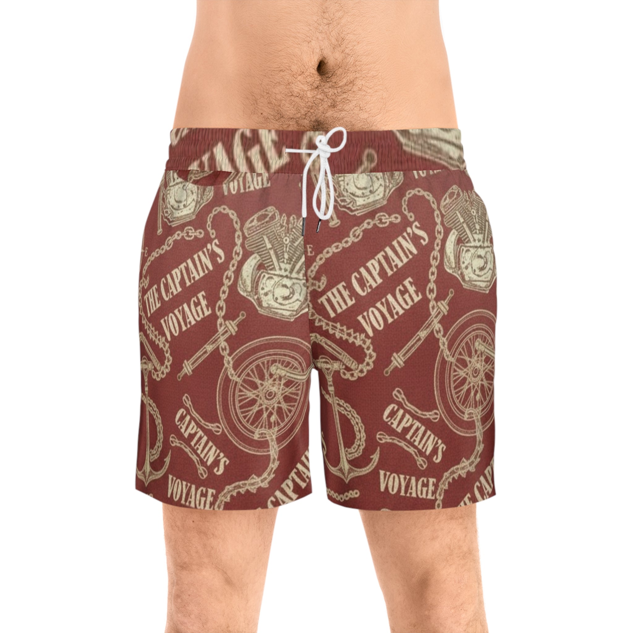 Men's Mid-Length Swim Shorts (AOP)
