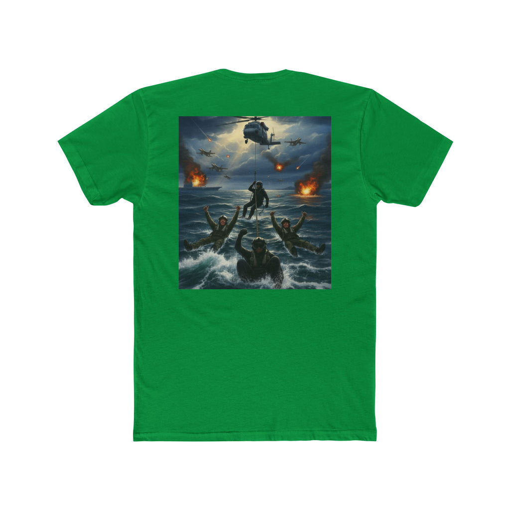 Rescue at Sea Graphic Tee — Dramatic Ocean Rescue Poster T-Shirt