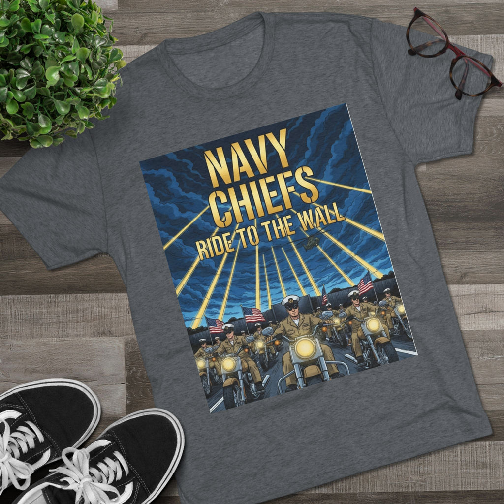 Navy Chiefs Ride to the Wall T-Shirt — "2nd Option... FAFO" Veteran Tribute Tee