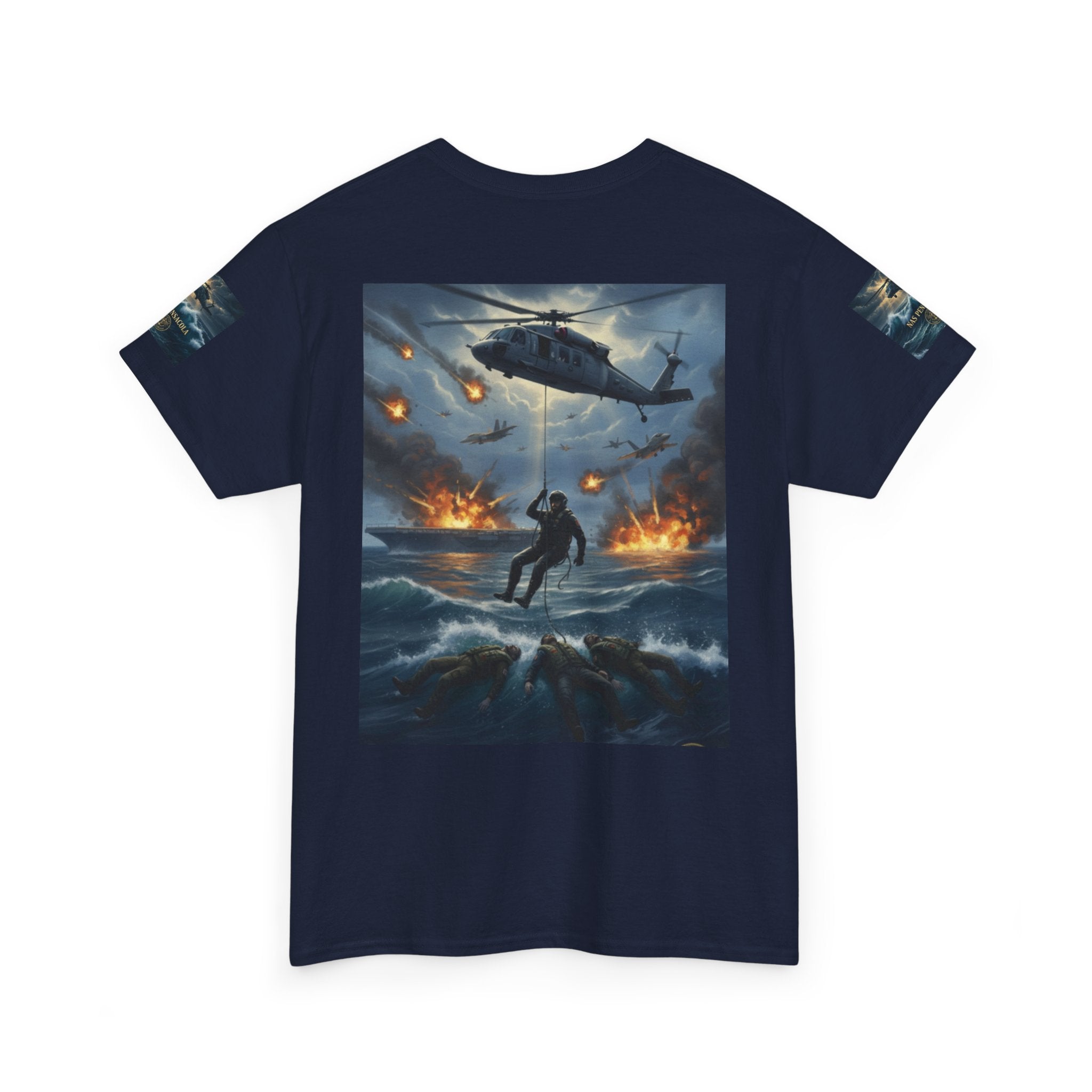 Rescue Mission Tee — Military Helicopter Search & Rescue Graphic T-Shirt