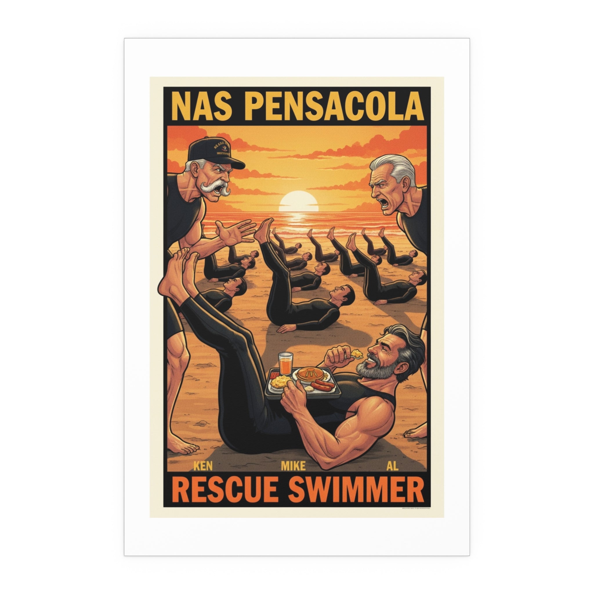 Helicopter Rescue Silk Poster — Search & Rescue Wall Art (Indoor/Outdoor)