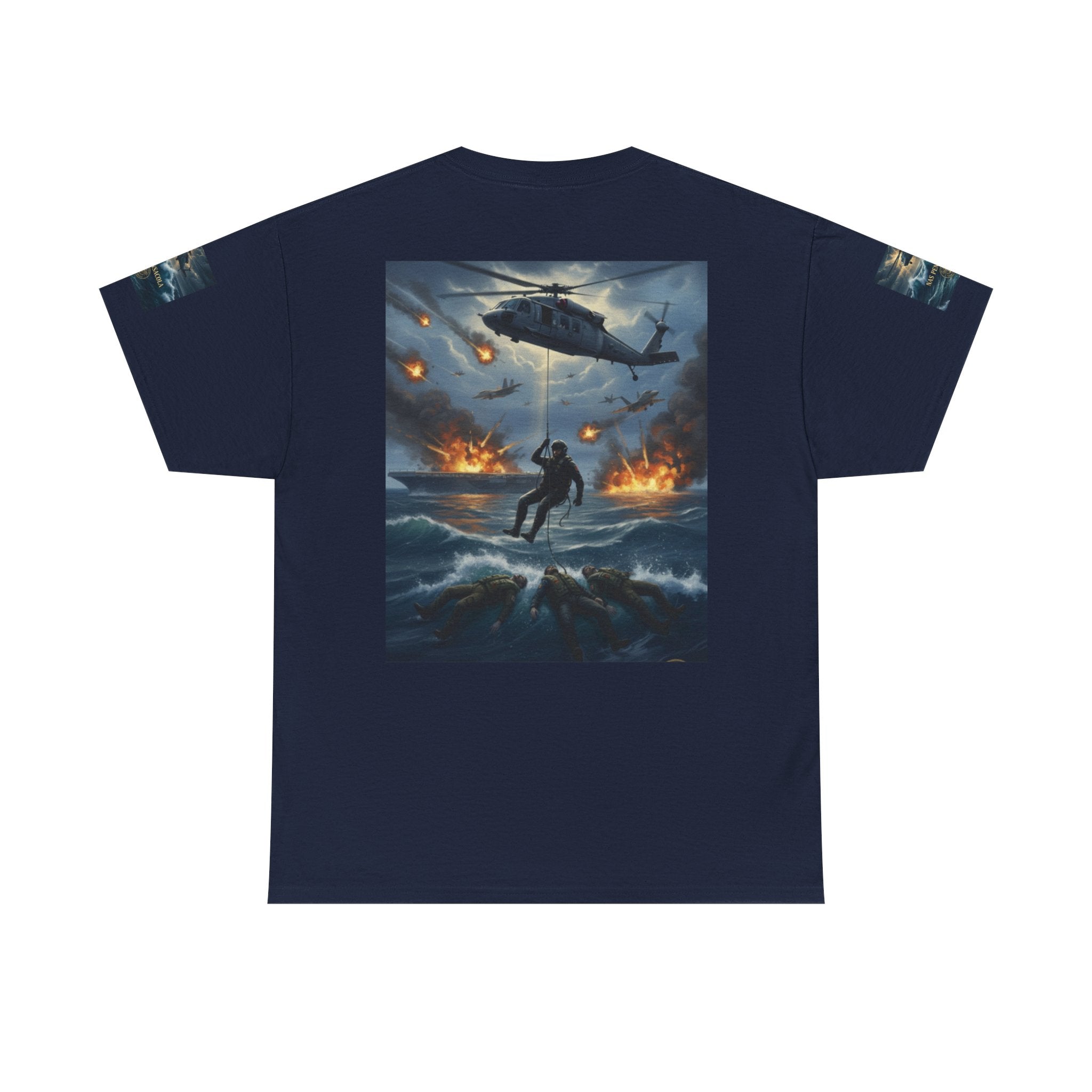 Rescue Mission Tee — Military Helicopter Search & Rescue Graphic T-Shirt