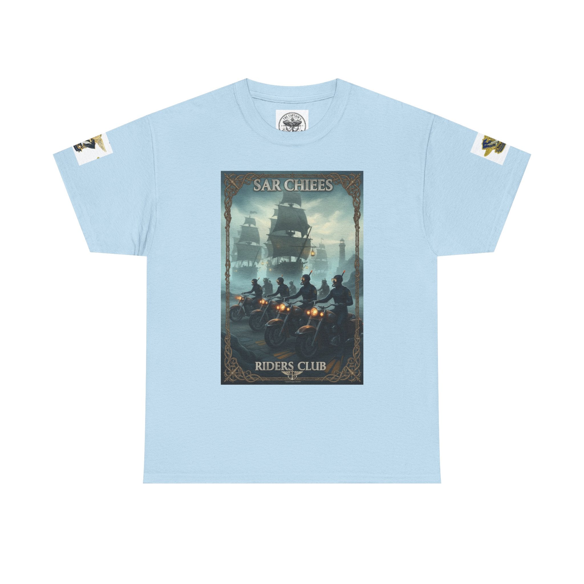 Navy Riders Club Graphic Tee — Vintage Naval Rescue Poster Shirt