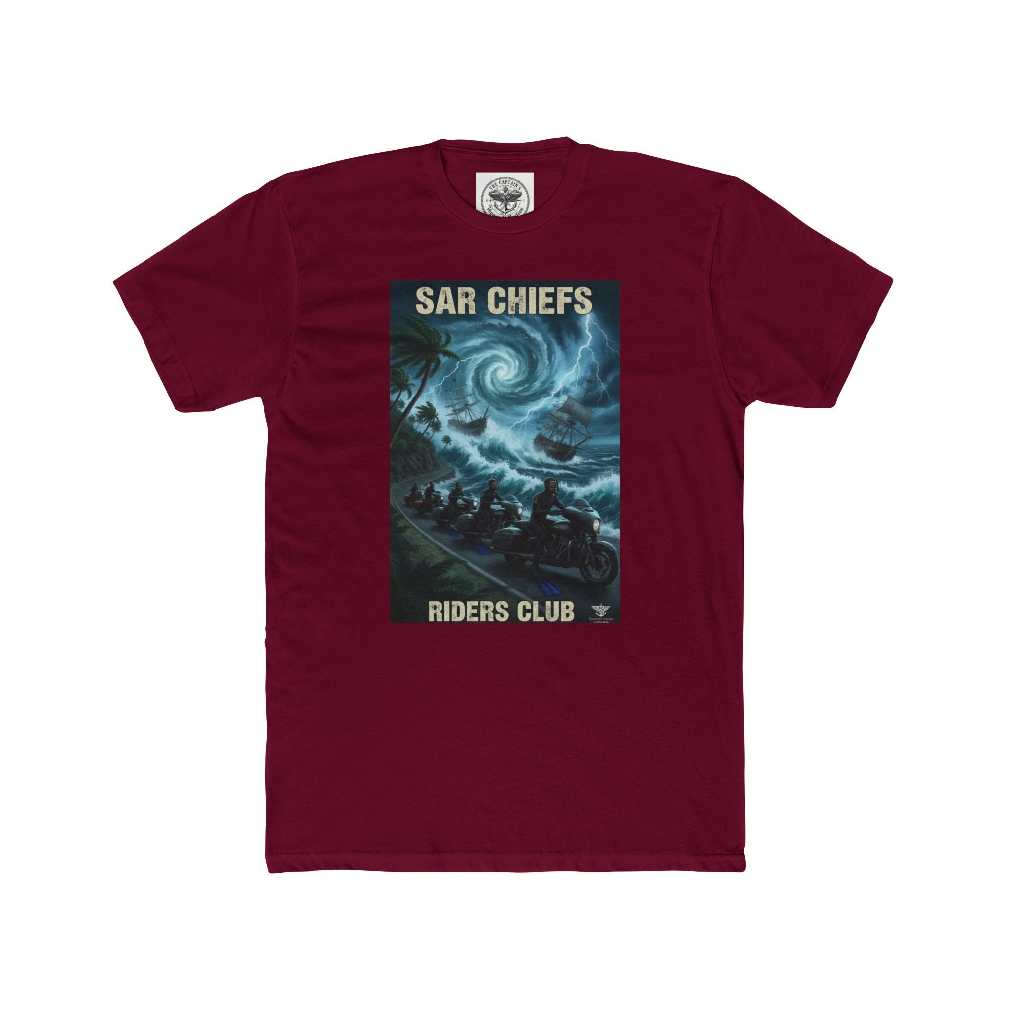 Surf Chiefs Riders Club Tee — Vintage Stormy Wave Surfing Graphic T-Shirt