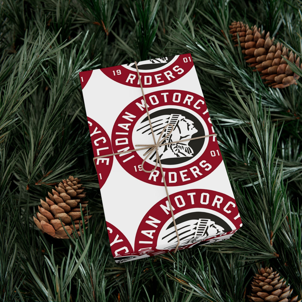 Gift Wrap Paper — Vintage Motorcycle Riders Logo Wrapping Paper
