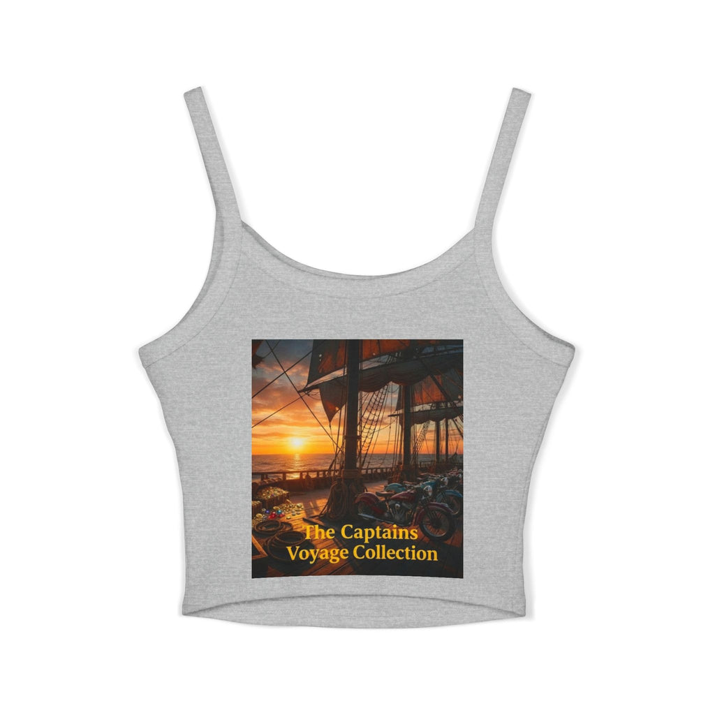 Captain’s Voyage Crop Tank Top — The Captain’s Voyage Collection Motorcycle & Nautical Sunset Design