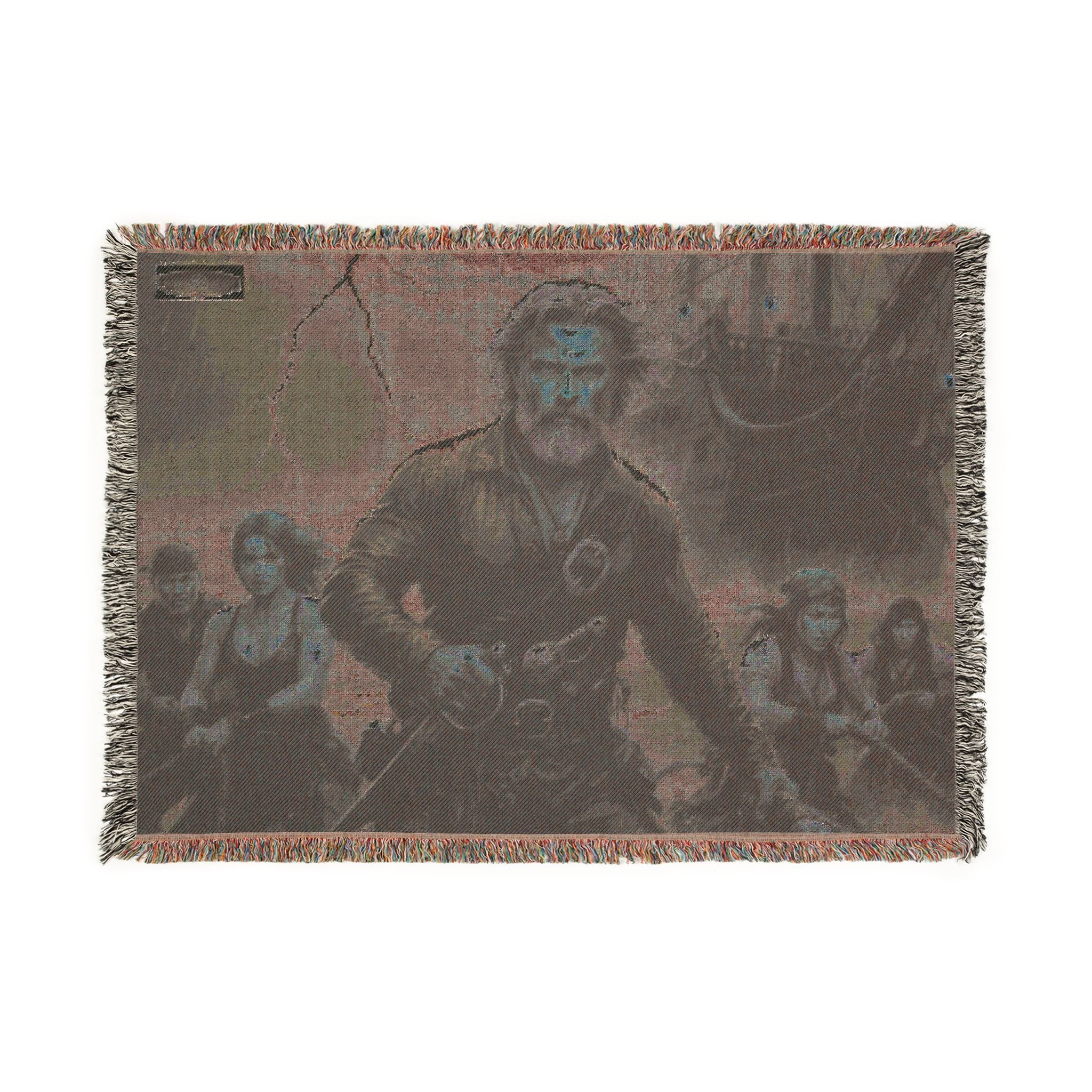 Pirate Captain Woven Blanket — Nautical Storm Ship Crew Throw