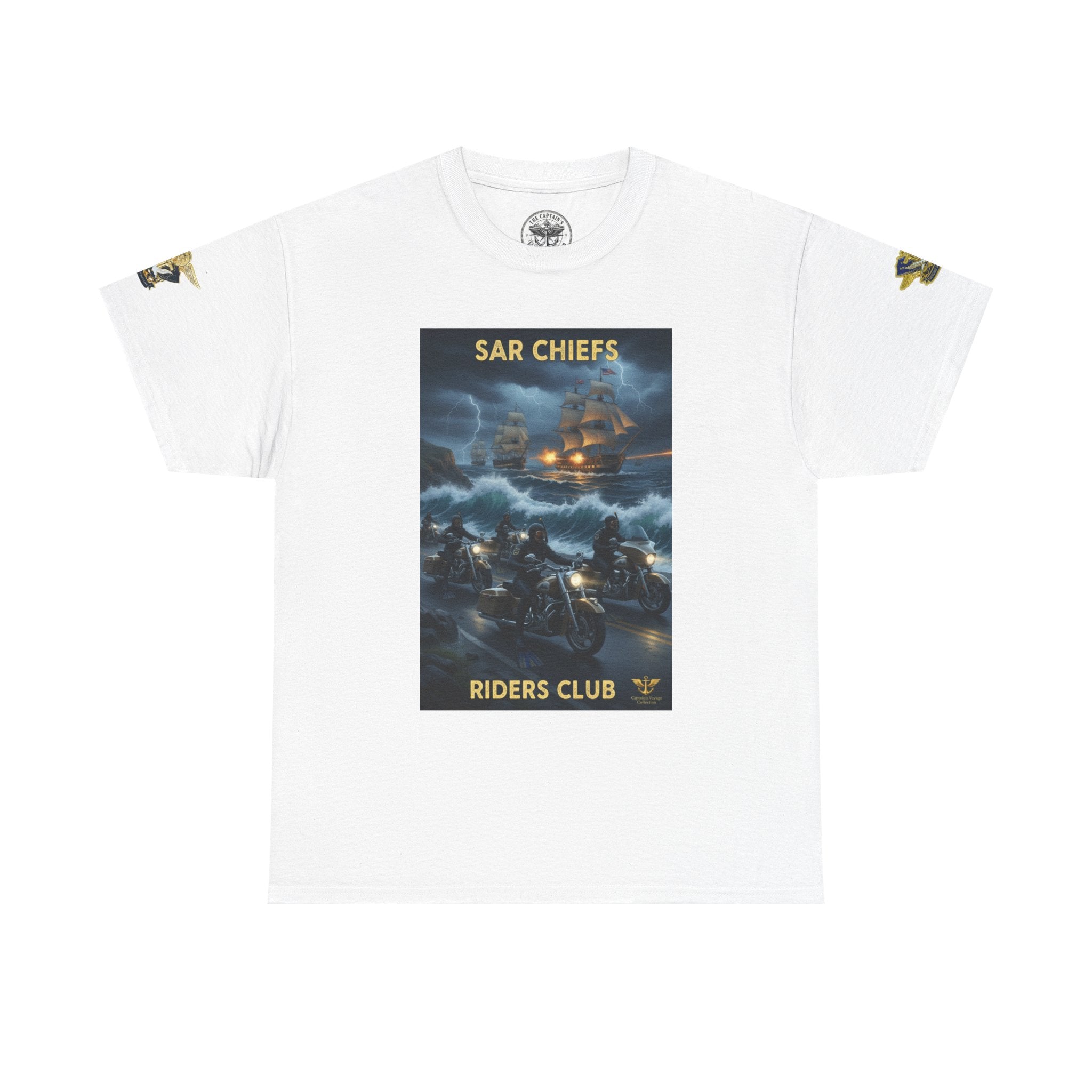 SAR Chiefs Riders Club Tee — NAS Pensacola Helicopter Rescue Graphic Shirt