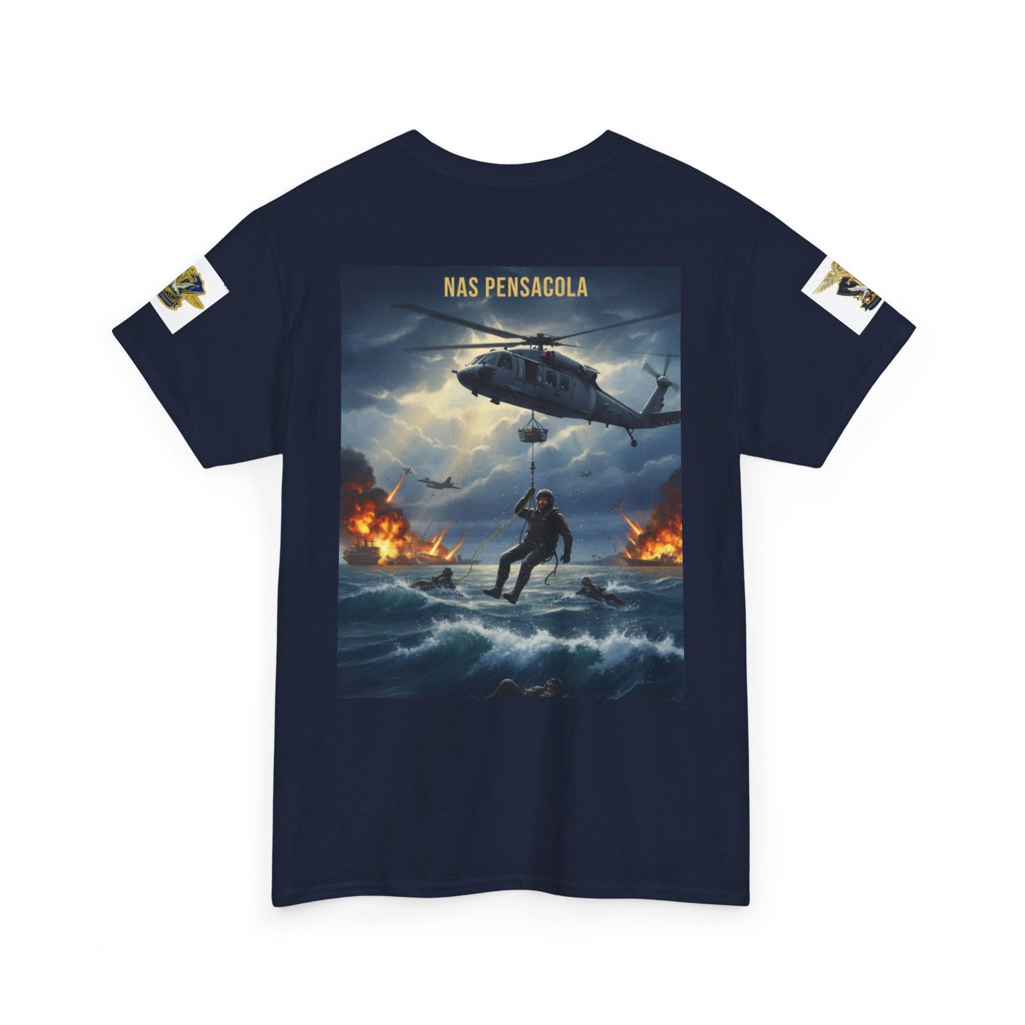 SAR Chiefs Riders Club Tee — NAS Pensacola Helicopter Rescue Graphic Shirt